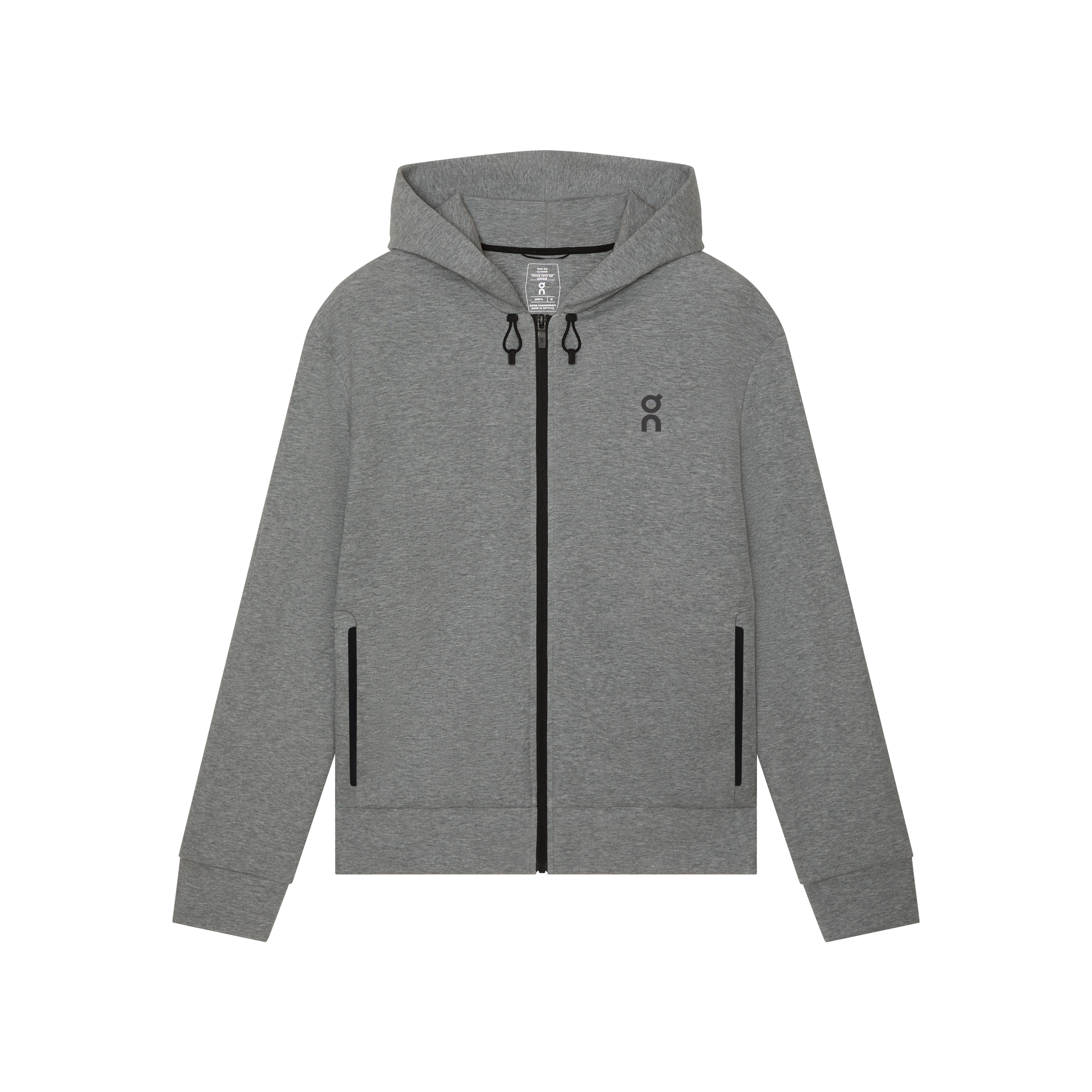 Focus Tech Zip Hoodie in Basalt
