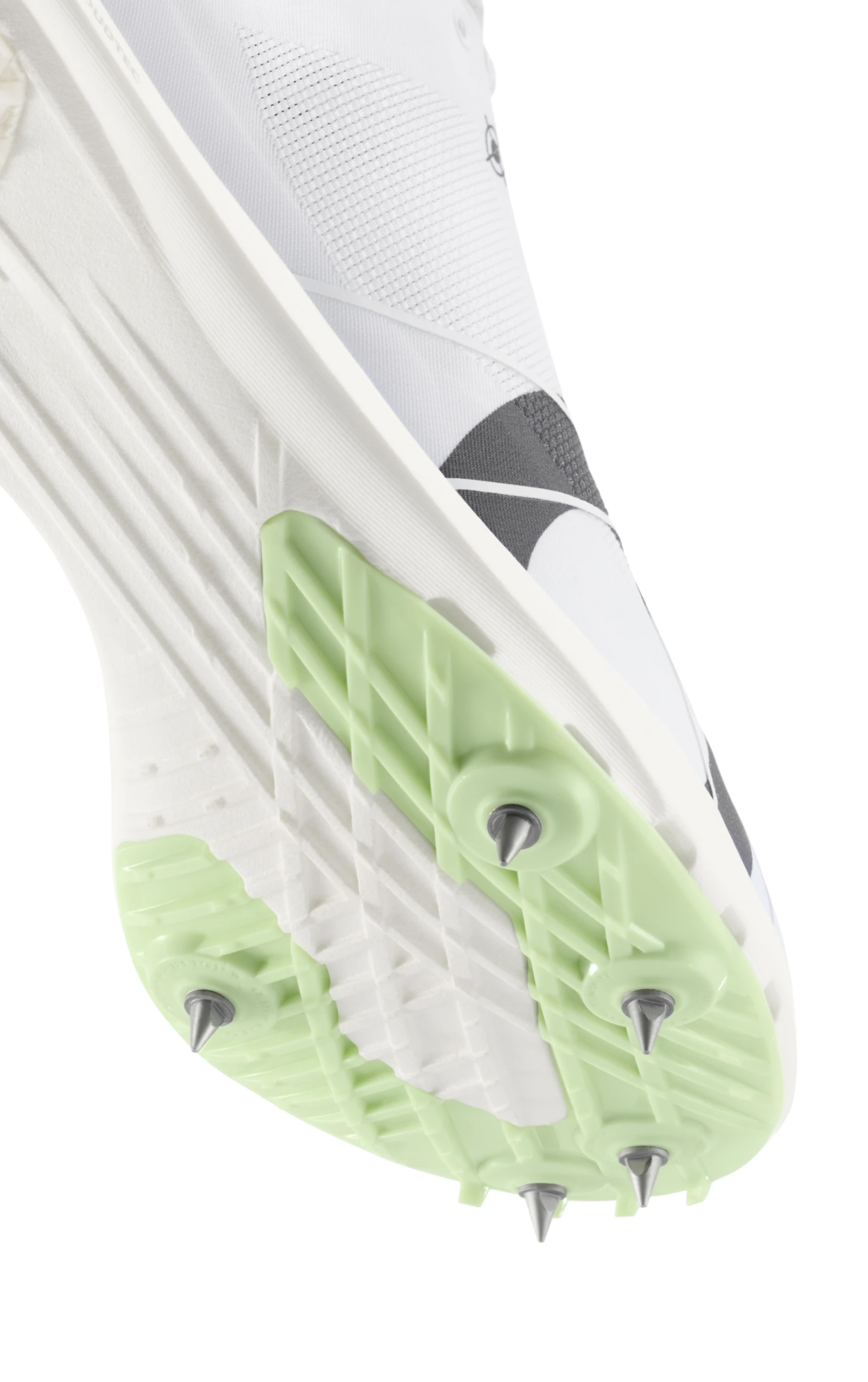 on Cloudspike 1500M 12 , Undyed White/Mint (Men's)