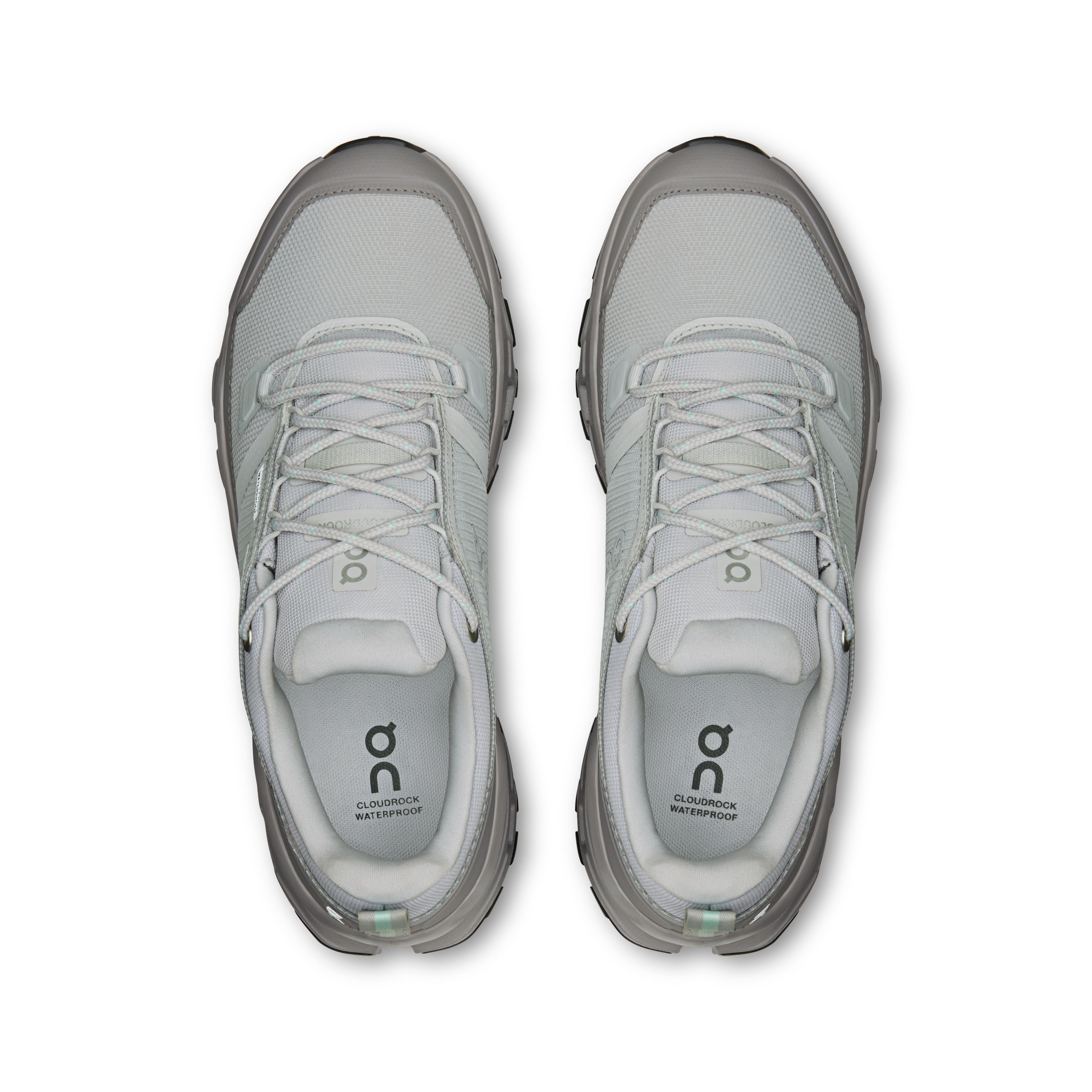 On Cloudrock Low Waterproof Glacier & Ore Women – Hiking, Missiongrip™, mixed terrain Shoes