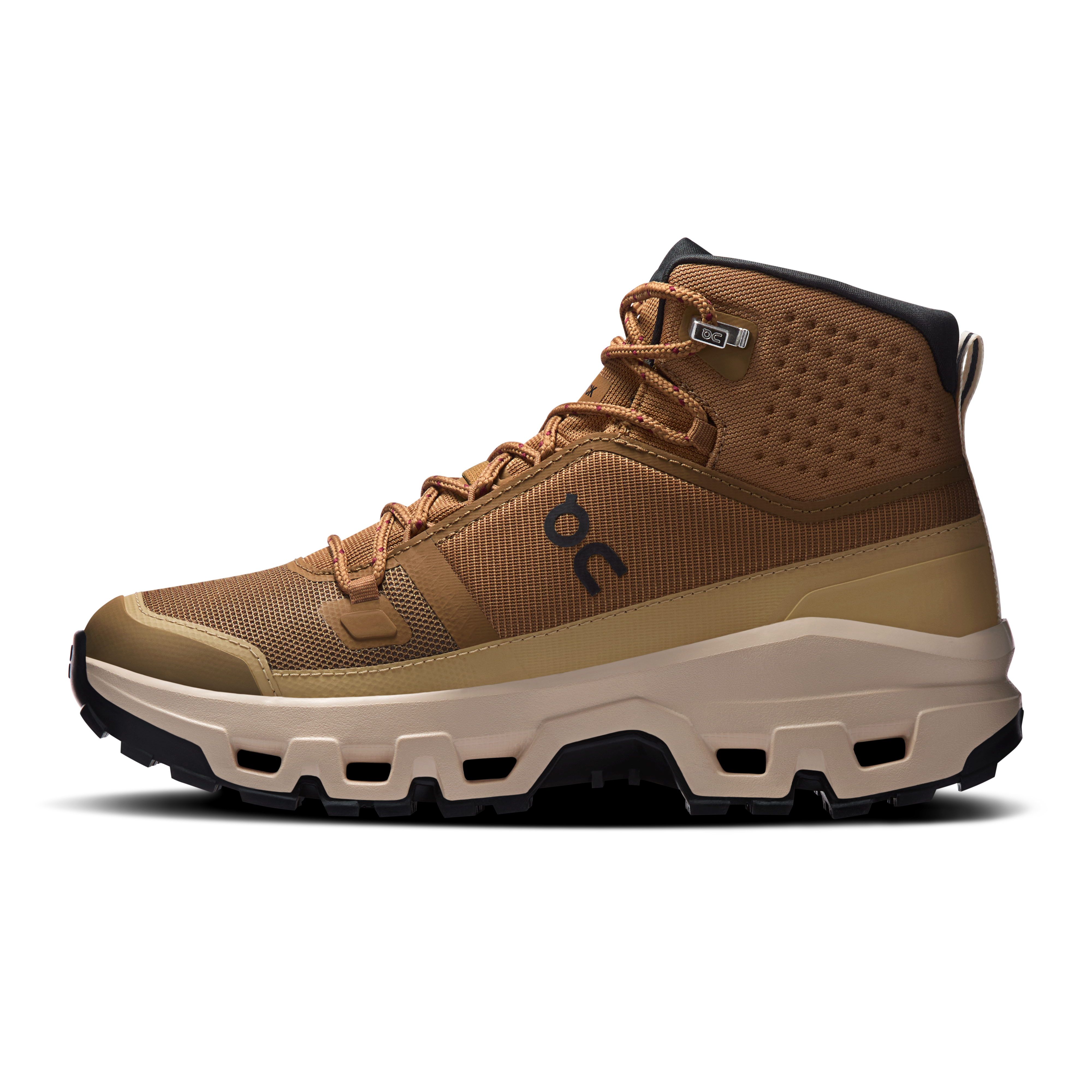 On Cloudrock Mid Waterproof Sphinx & Sand Women Hiking Shoes