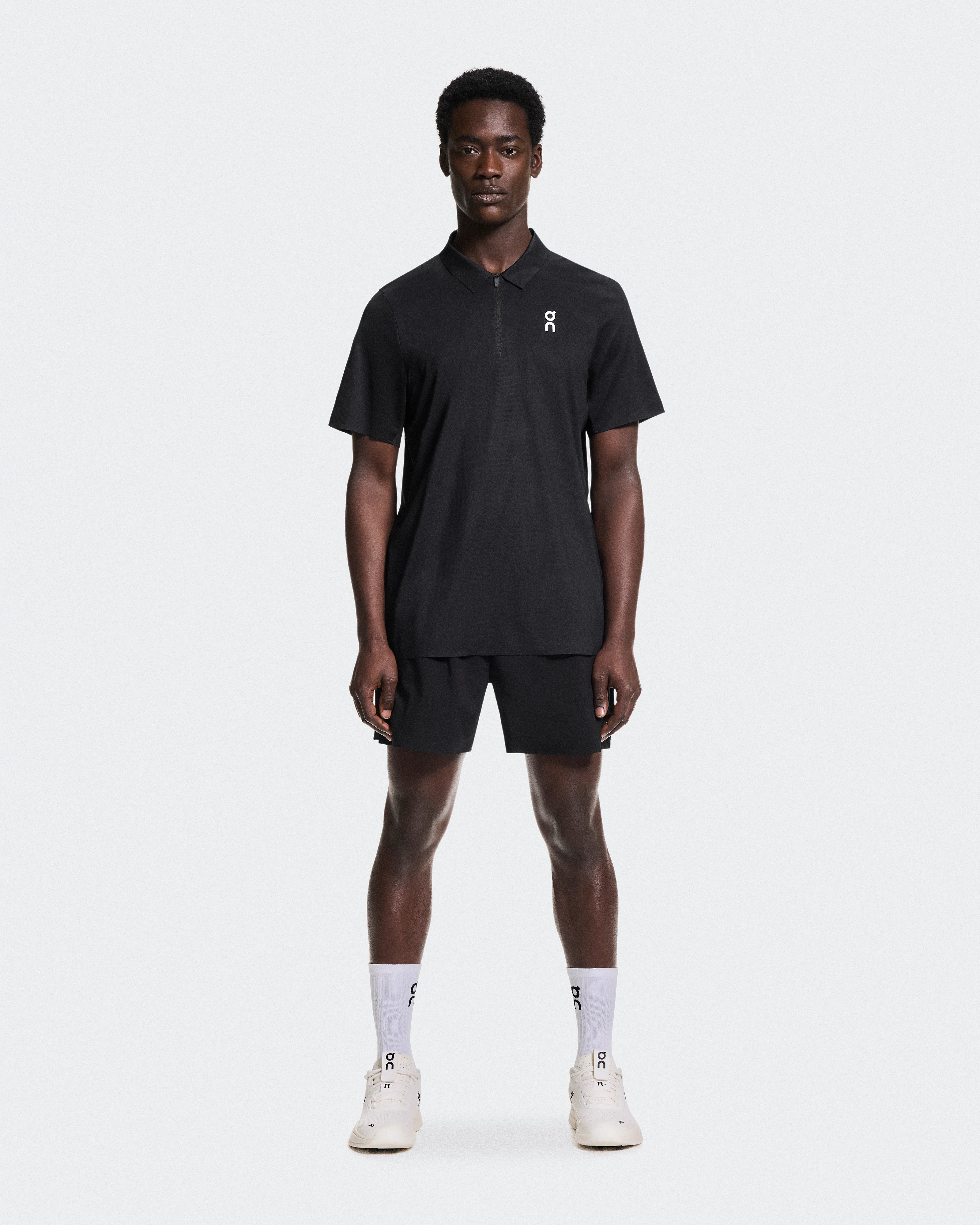 On Court Polo Black Men Tops and t-shirts