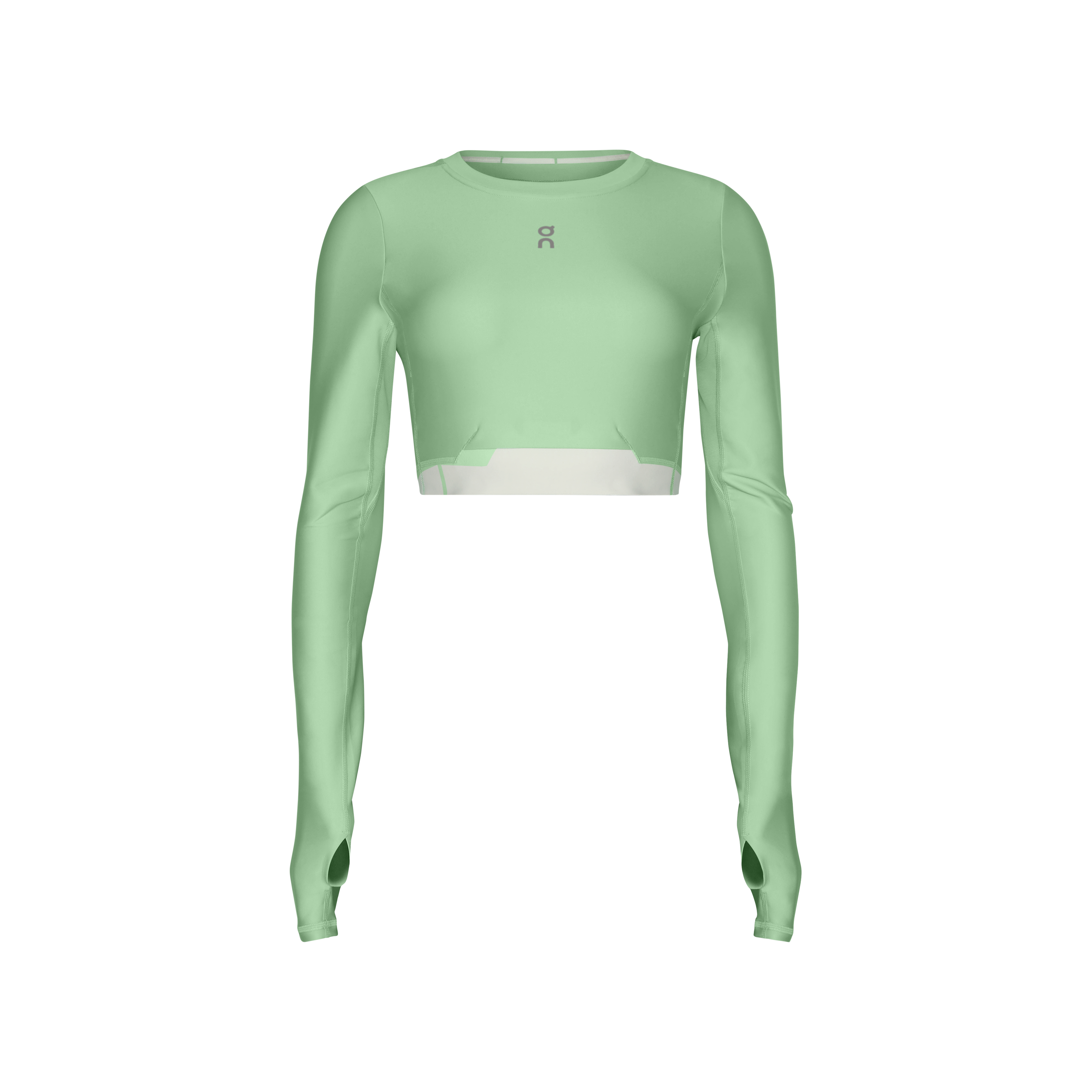 Train Long Sleeve Crop Long-Sleeve Shirt in Creek