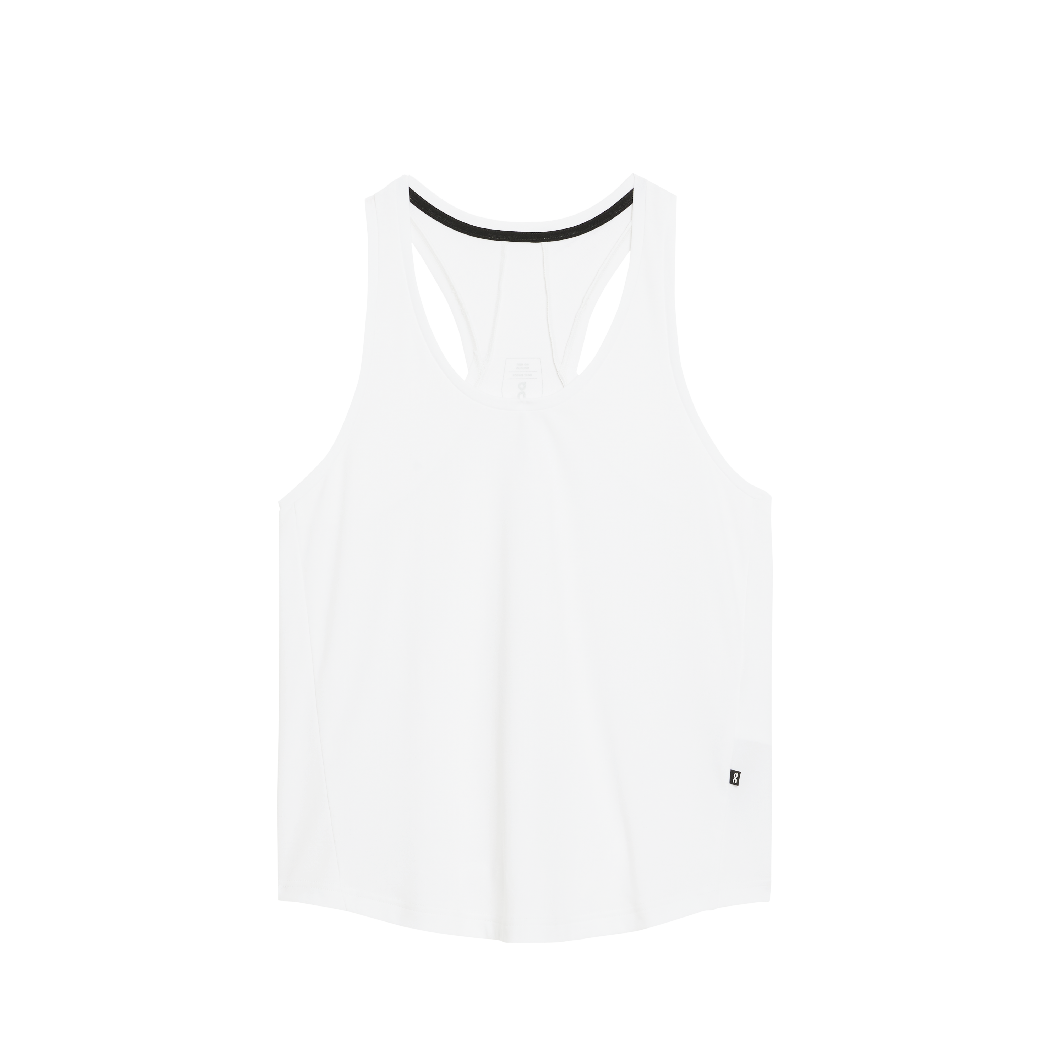 Focus Tank Top in White/White