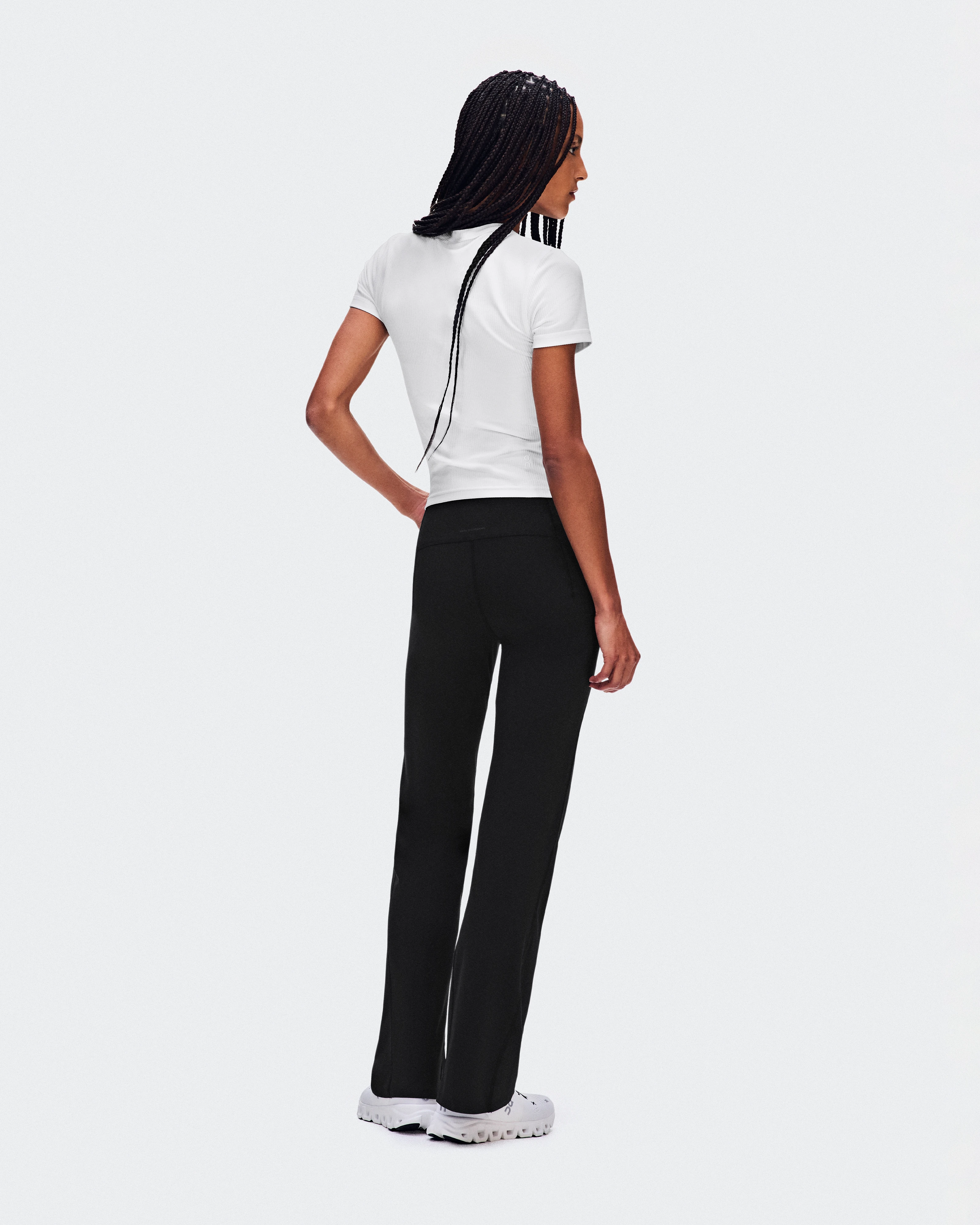 On All-Day Ribbed T-Shirt White Women Tops and t-shirts