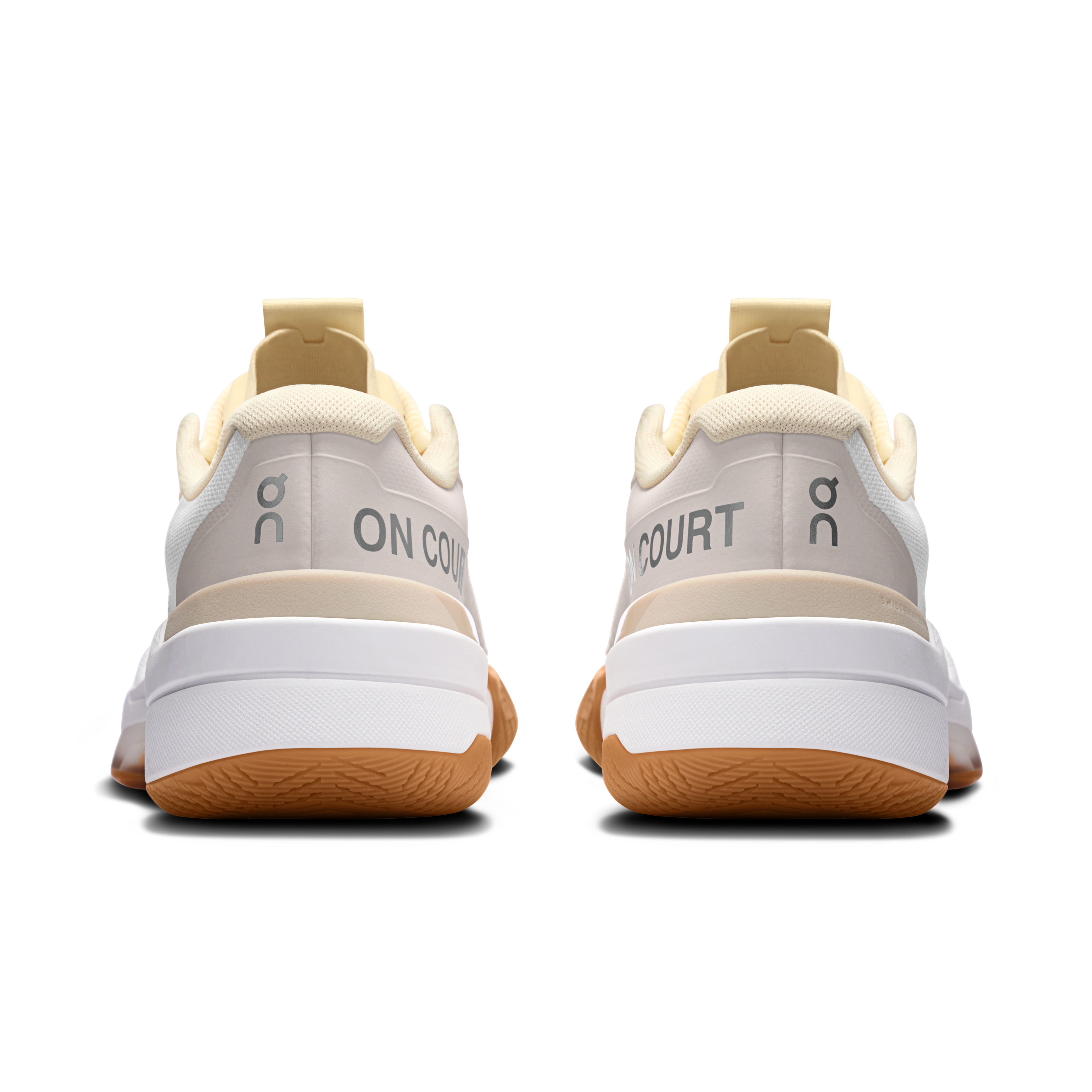 On THE ROGER Pro Fire Ivory & Sand Damen Tennis Schuhe