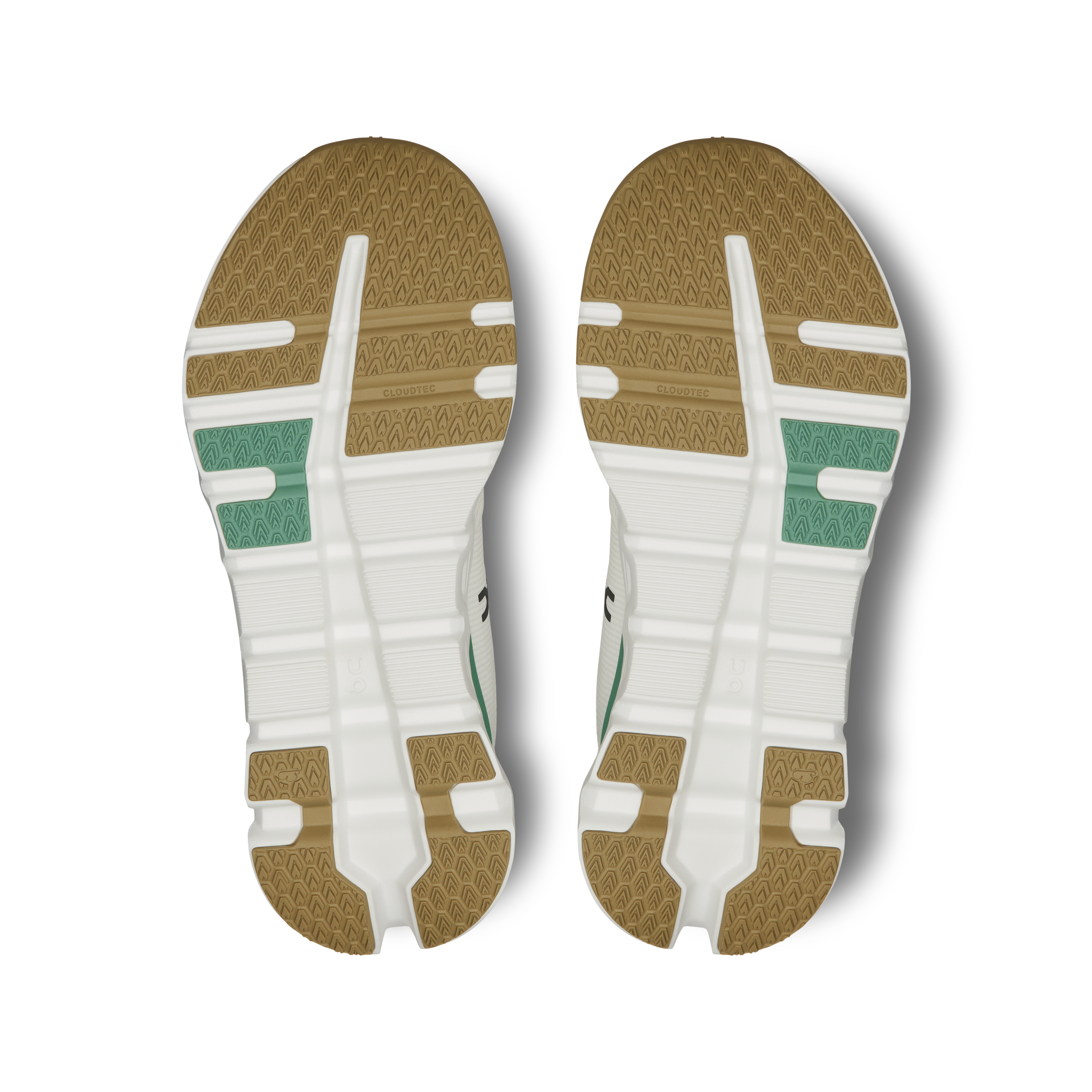 On Cloudrunner 2 Wide Undyed & Green Damen Strassenlauf Schuhe