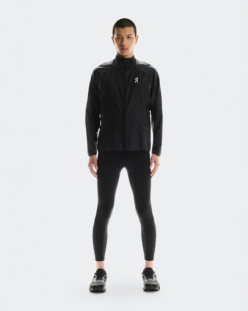 On Men's Performance Tights Winter in Black, Size: Small, Polyester/Mesh Polyamide