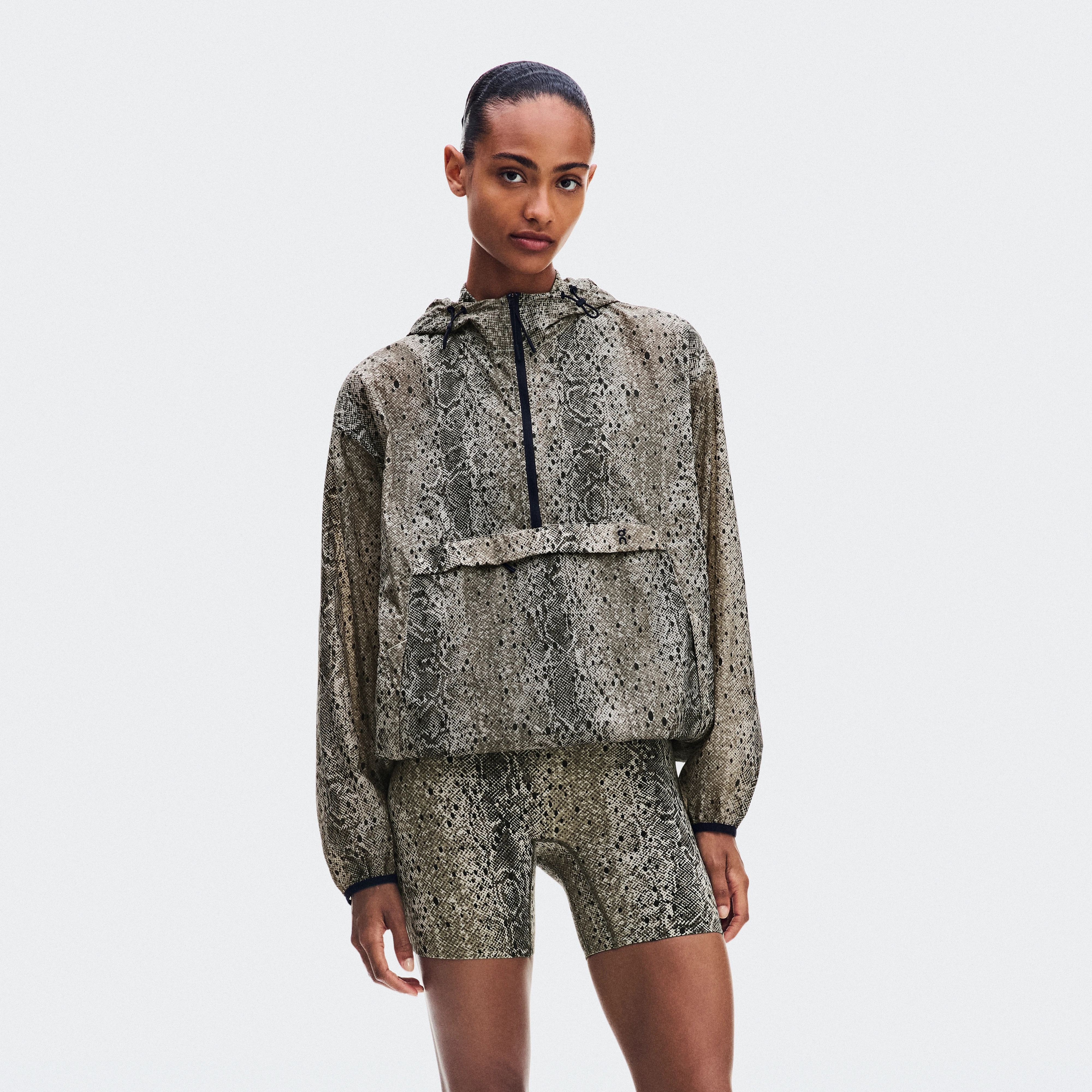 On Half-Zip Anorak Antler & Black Women – Everyday style, water-repellent Jackets