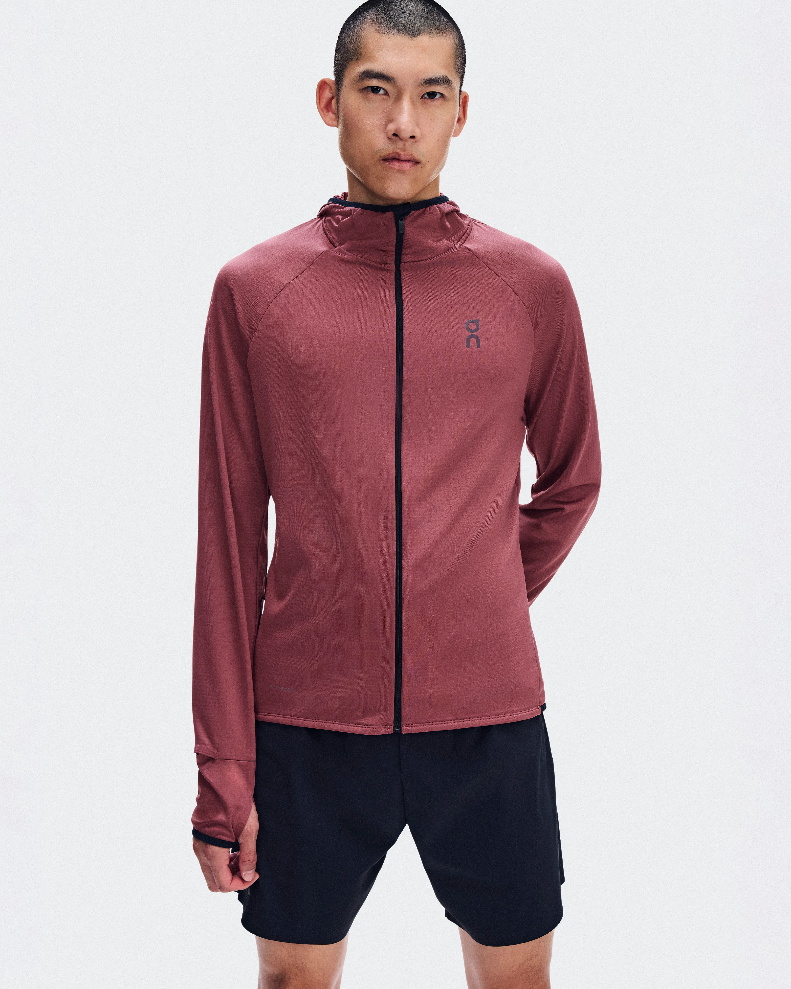 On Climate Zip Hoodie Barberry Men Hoodies and sweatshirts