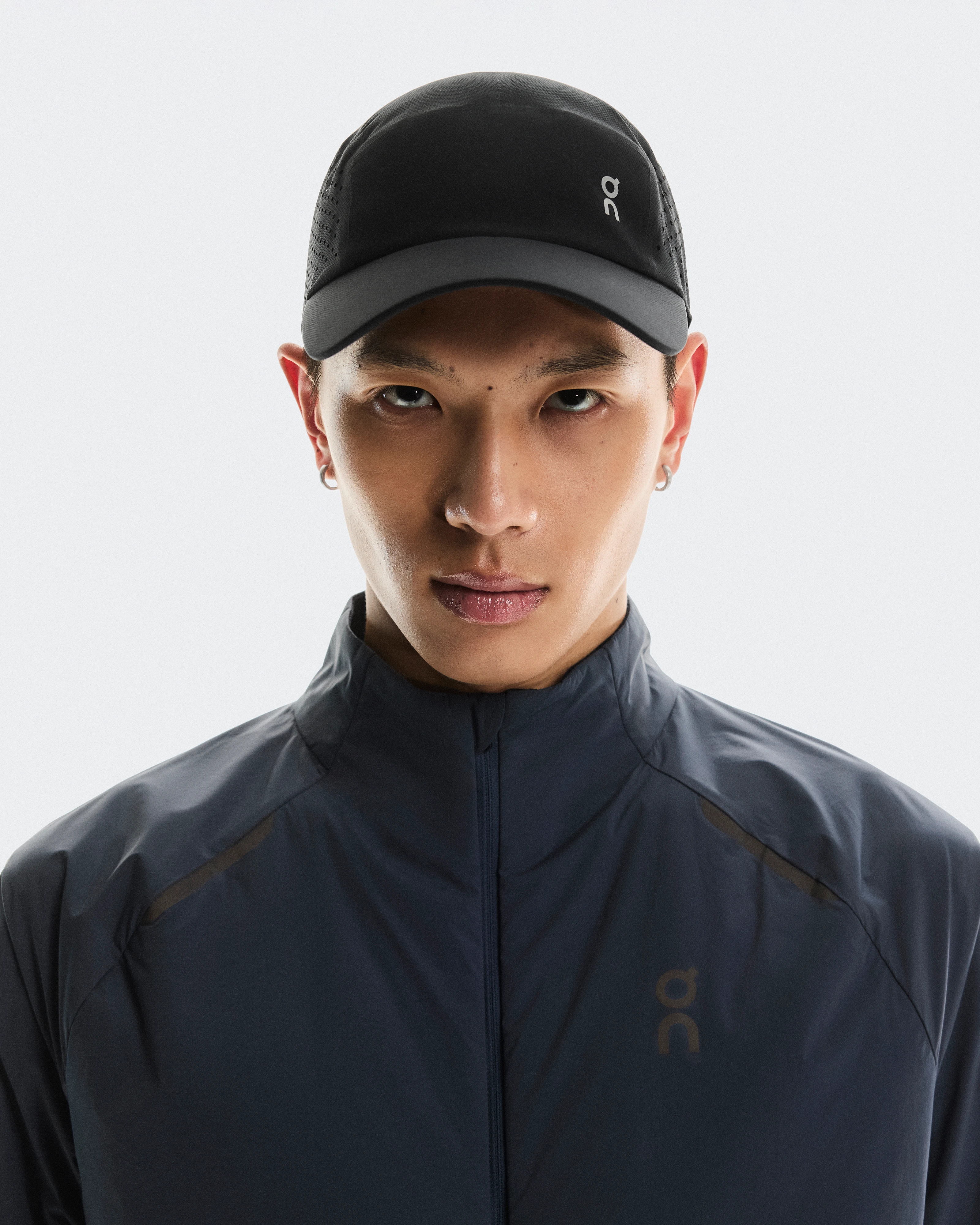 On Lightweight Cap Black Unisex Headwear