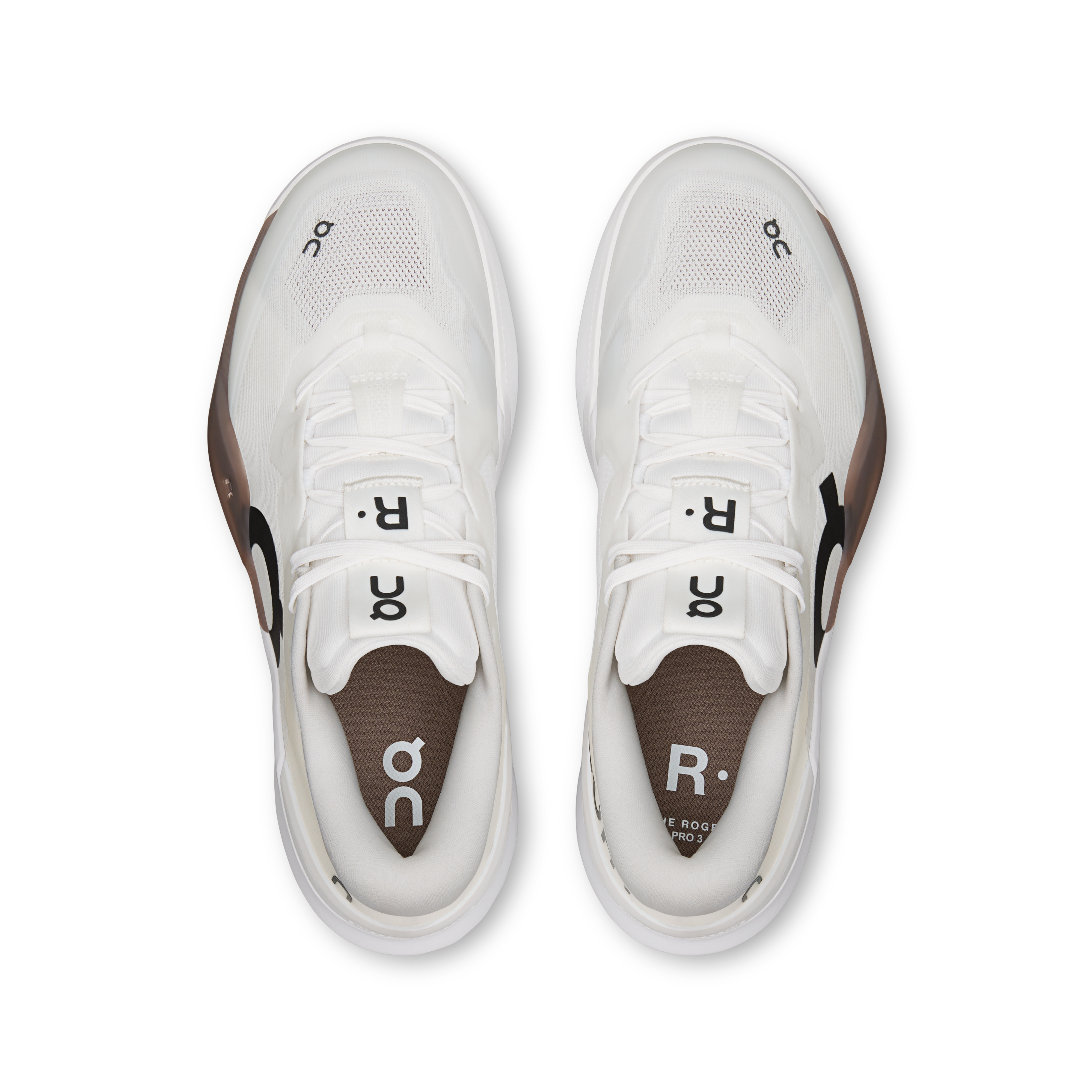 On THE ROGER Pro 3 White & Ash Women Tennis Shoes