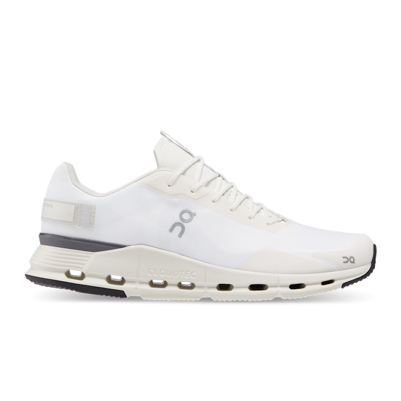 On Men's Cloudnova Form Lifestyle Shoe in White/Eclipse, Size: 10.5