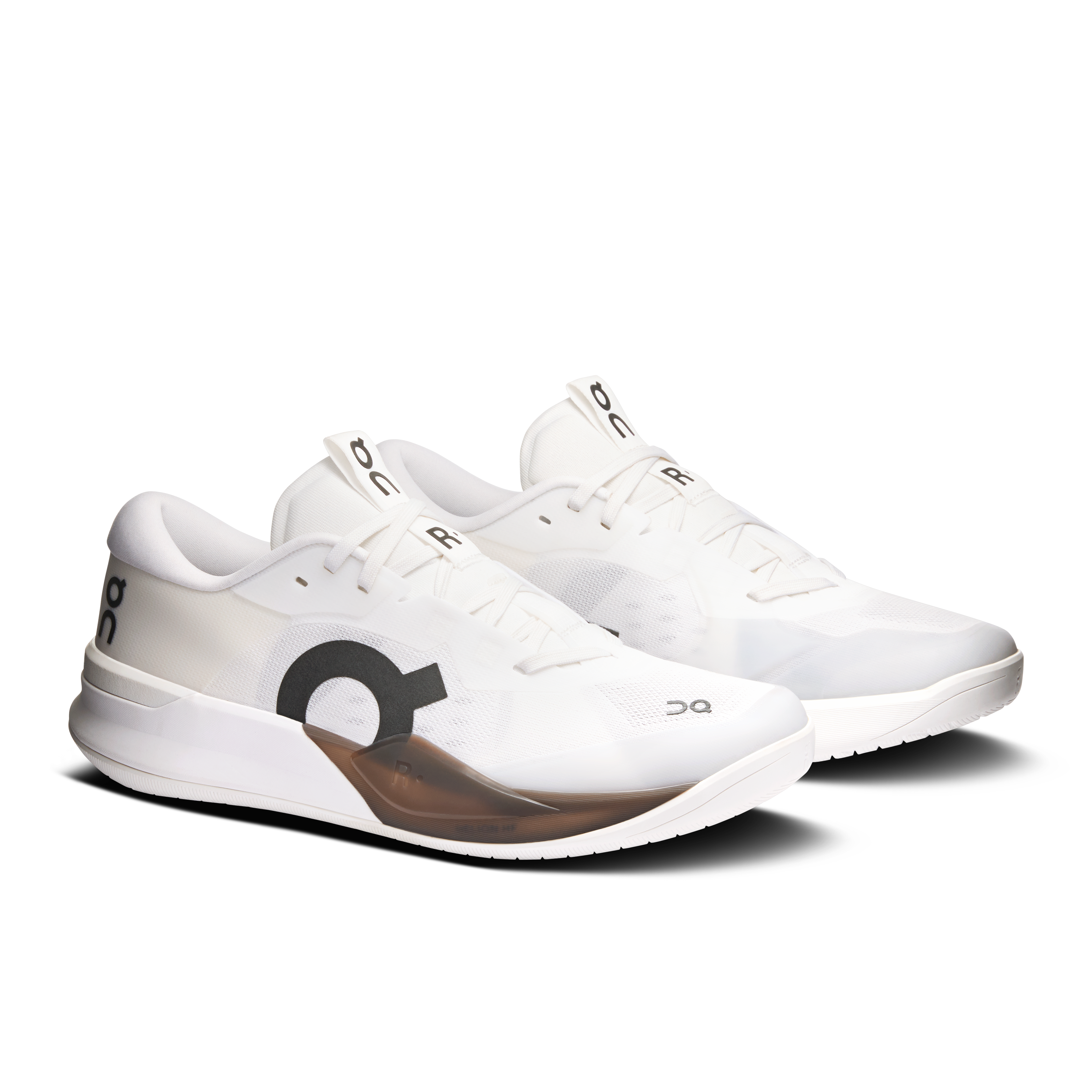 On THE ROGER Pro 3 White & Ash Men Tennis Shoes