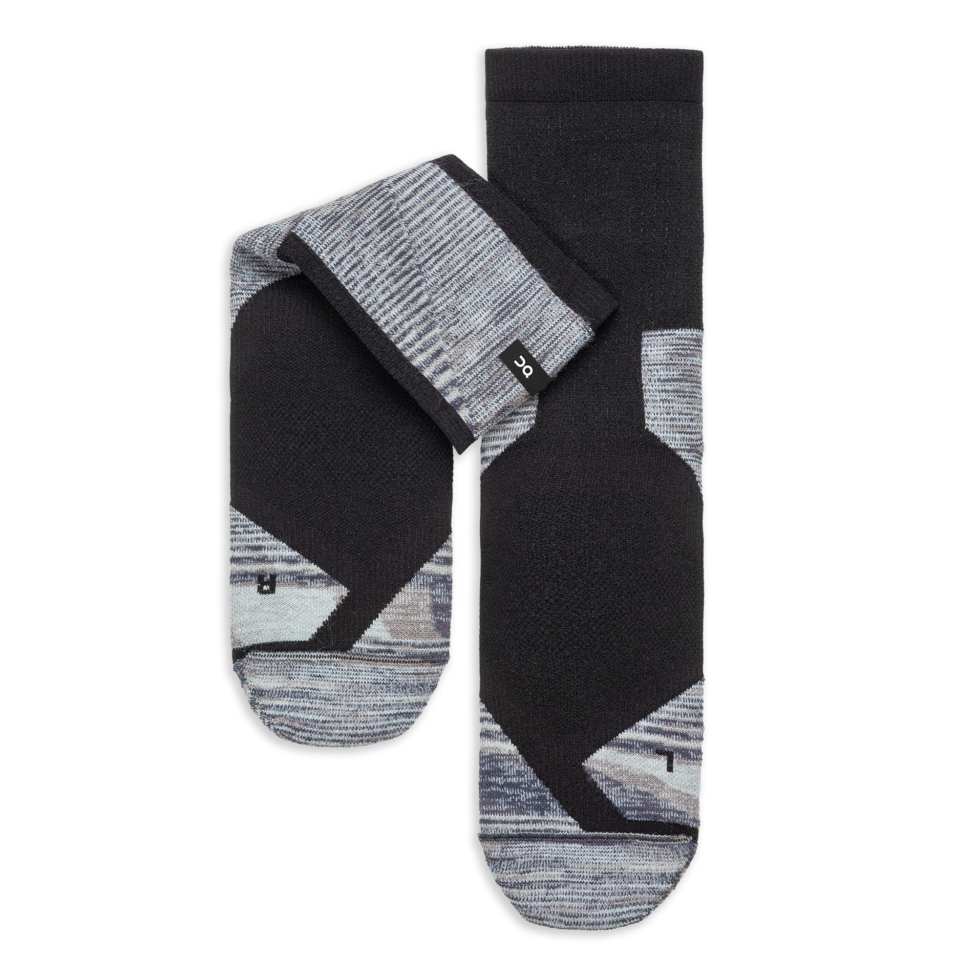 Explorer Merino Sock in Black/Glacier