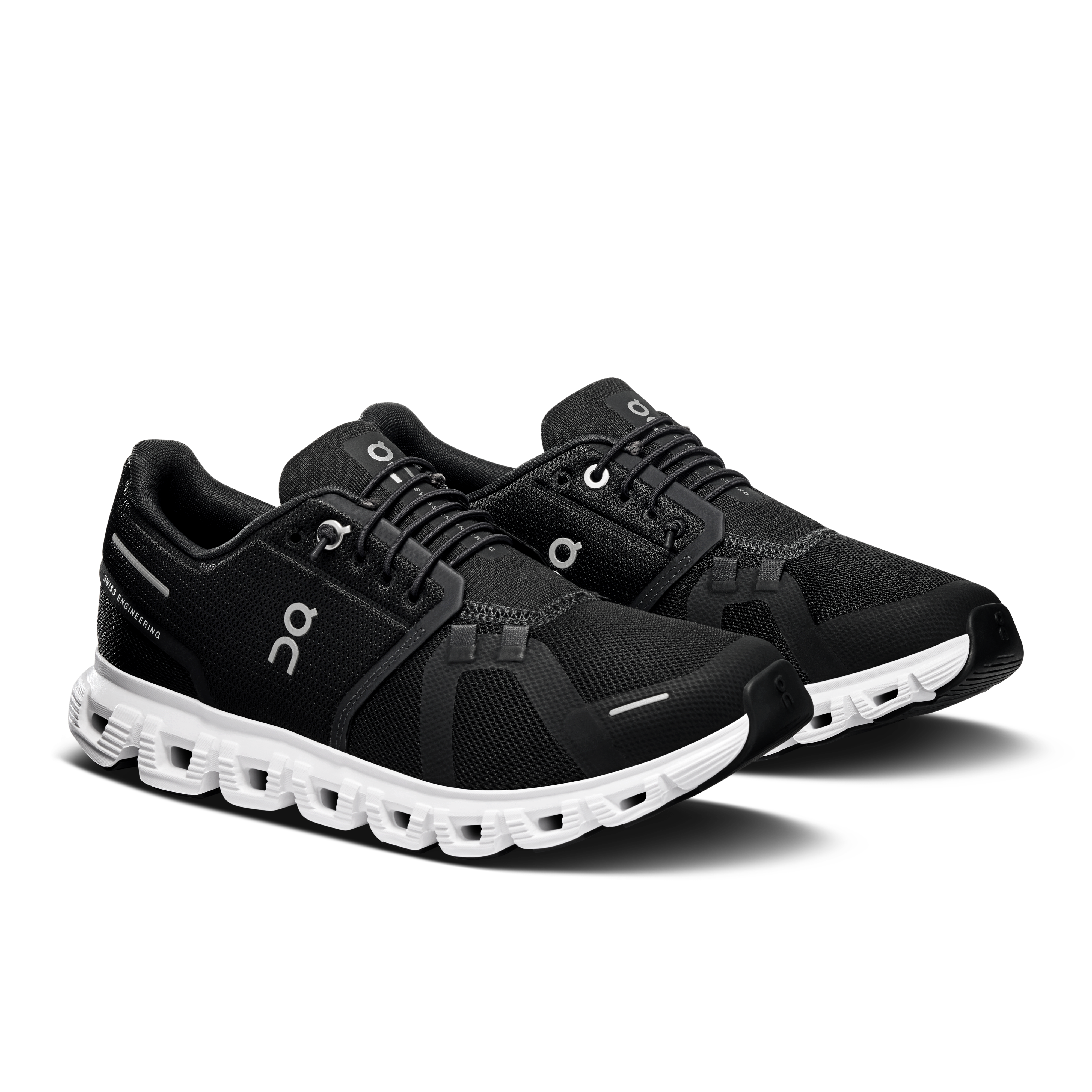 On Cloud 6 Wide Black & White Femme Active Life Chaussures