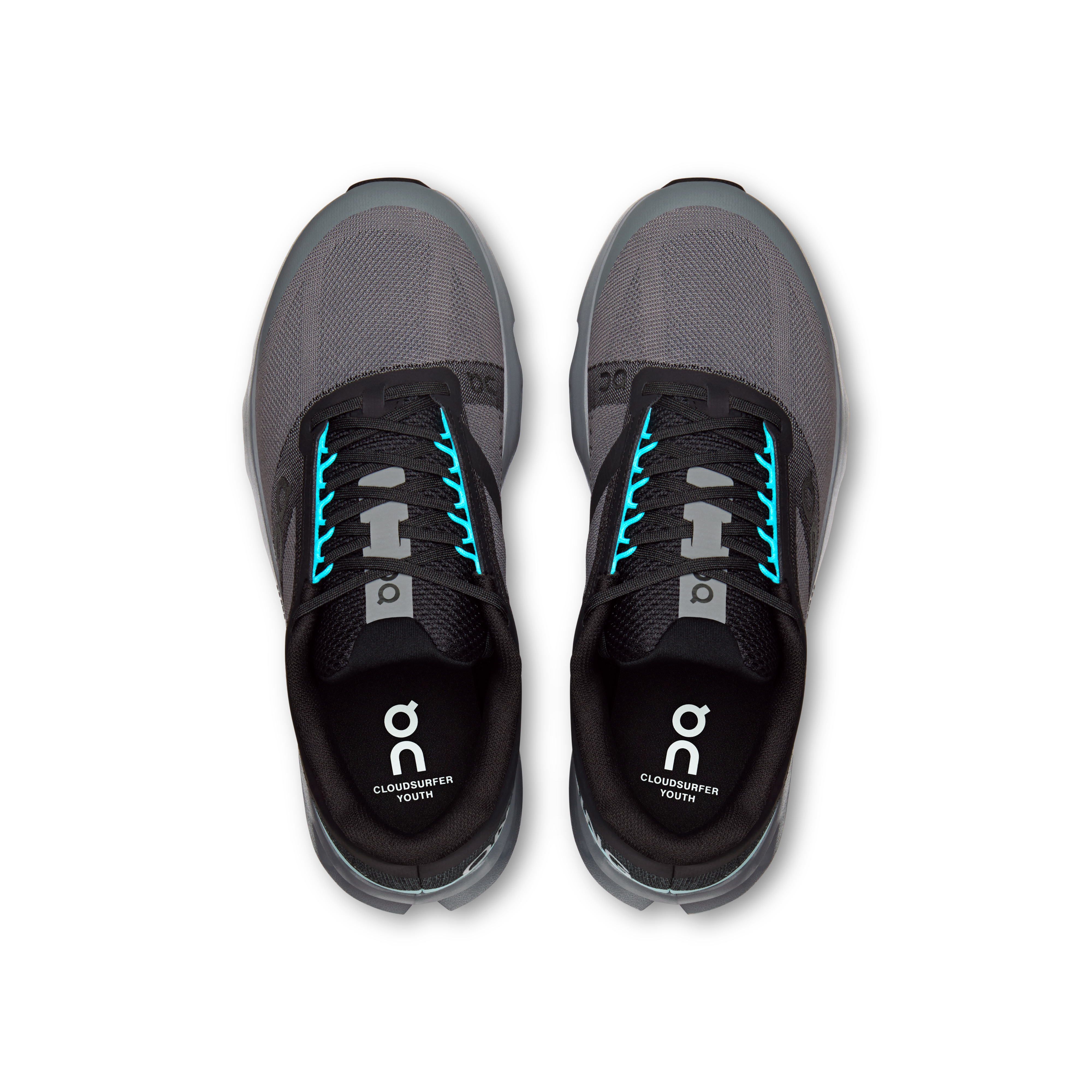 On Cloudsurfer Youth Black & Riviera Youth Road running Shoes