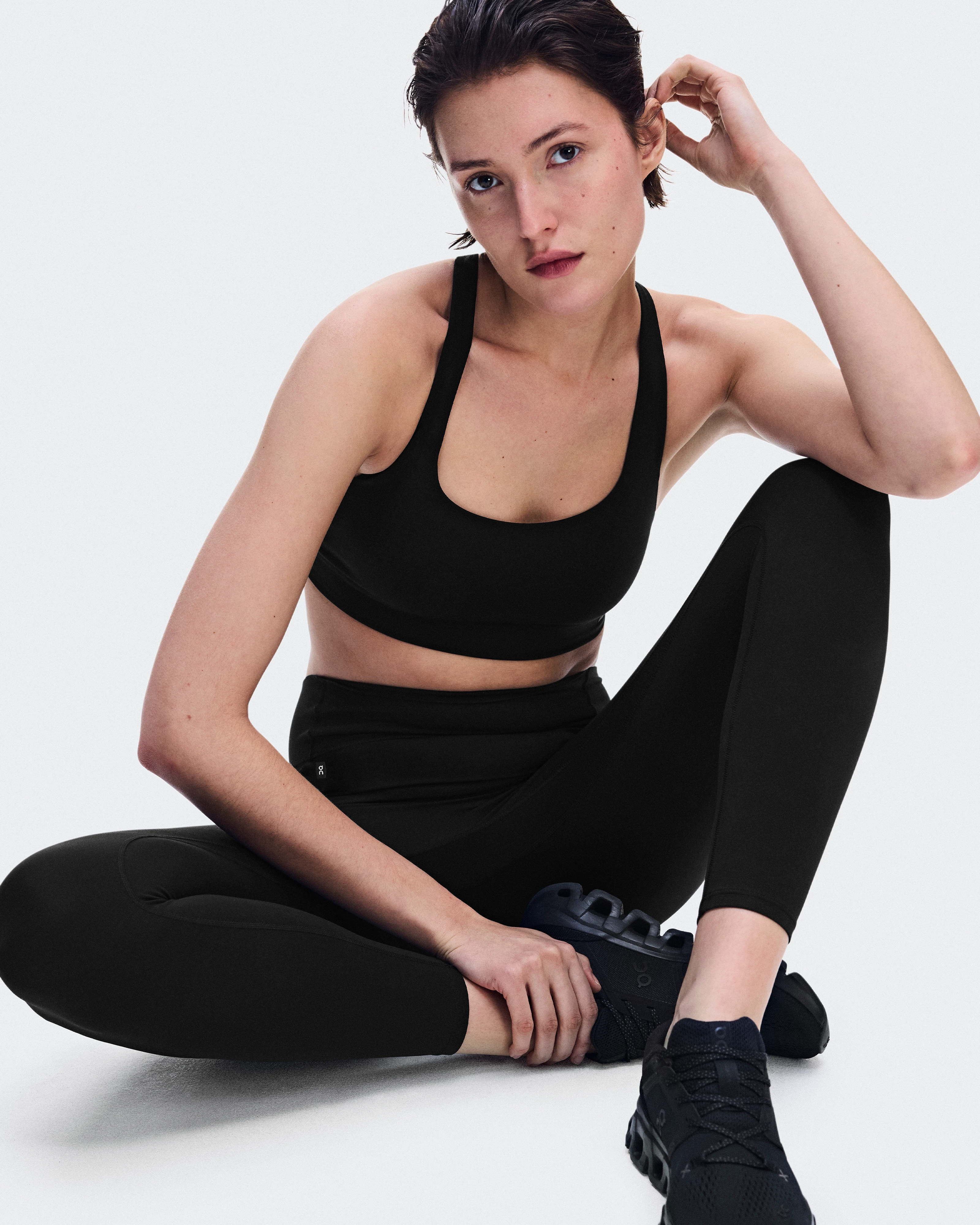 On Studio Leggings 7/8 Black Damen – Lockeres Training Tights & Leggings