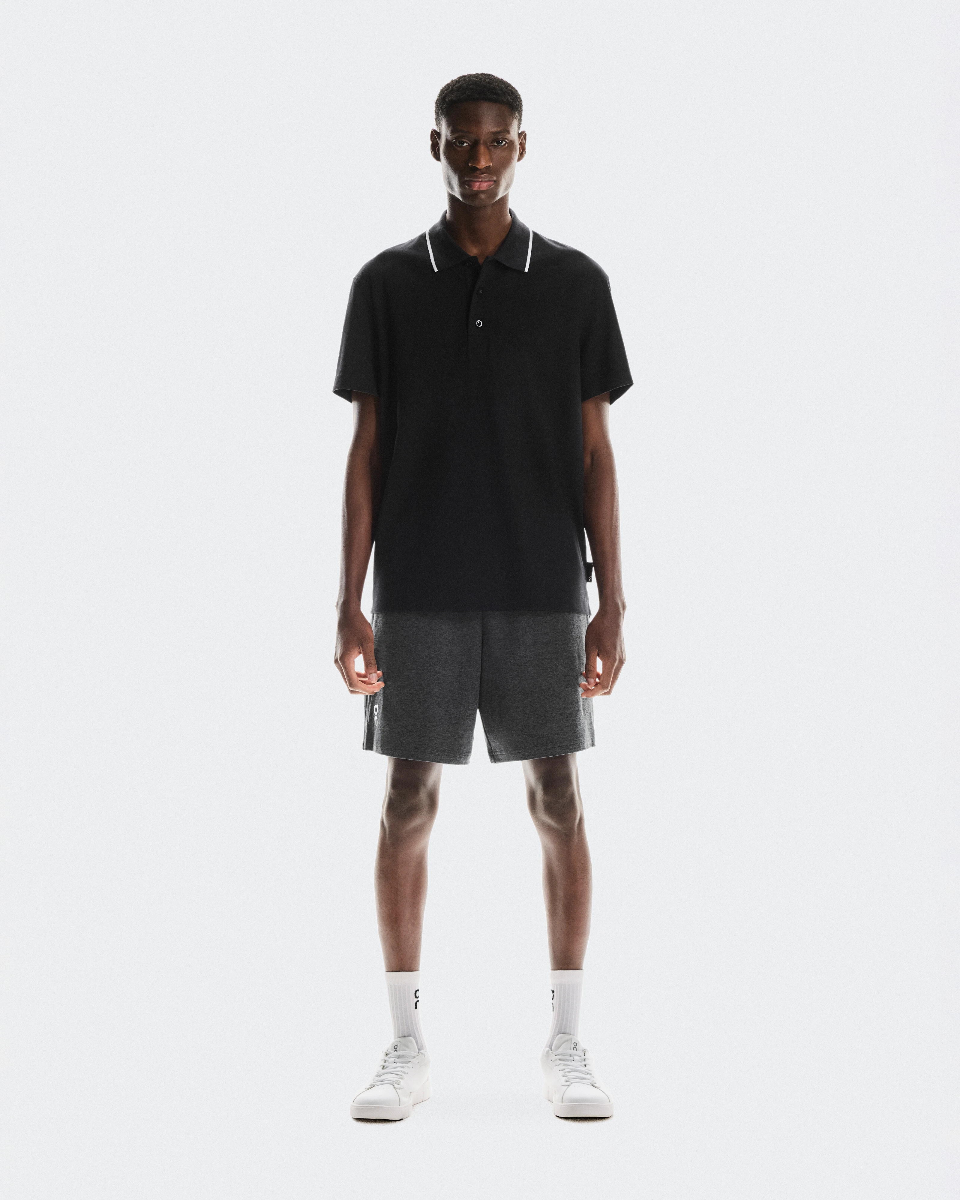 On Courtside Polo Black Men Tops and t-shirts
