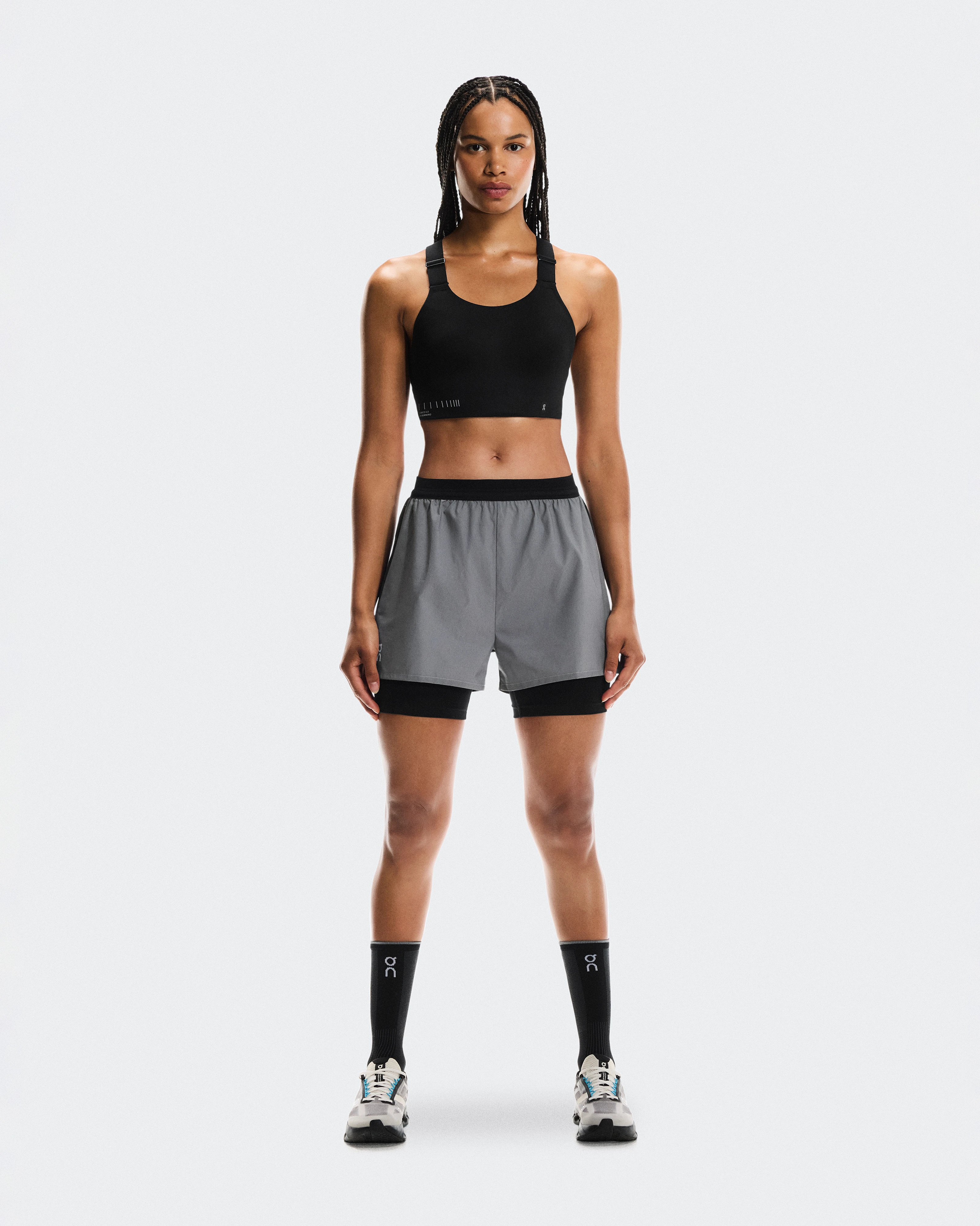 On Performance Shorts Lumos Eclipse & Black Femme Shorts