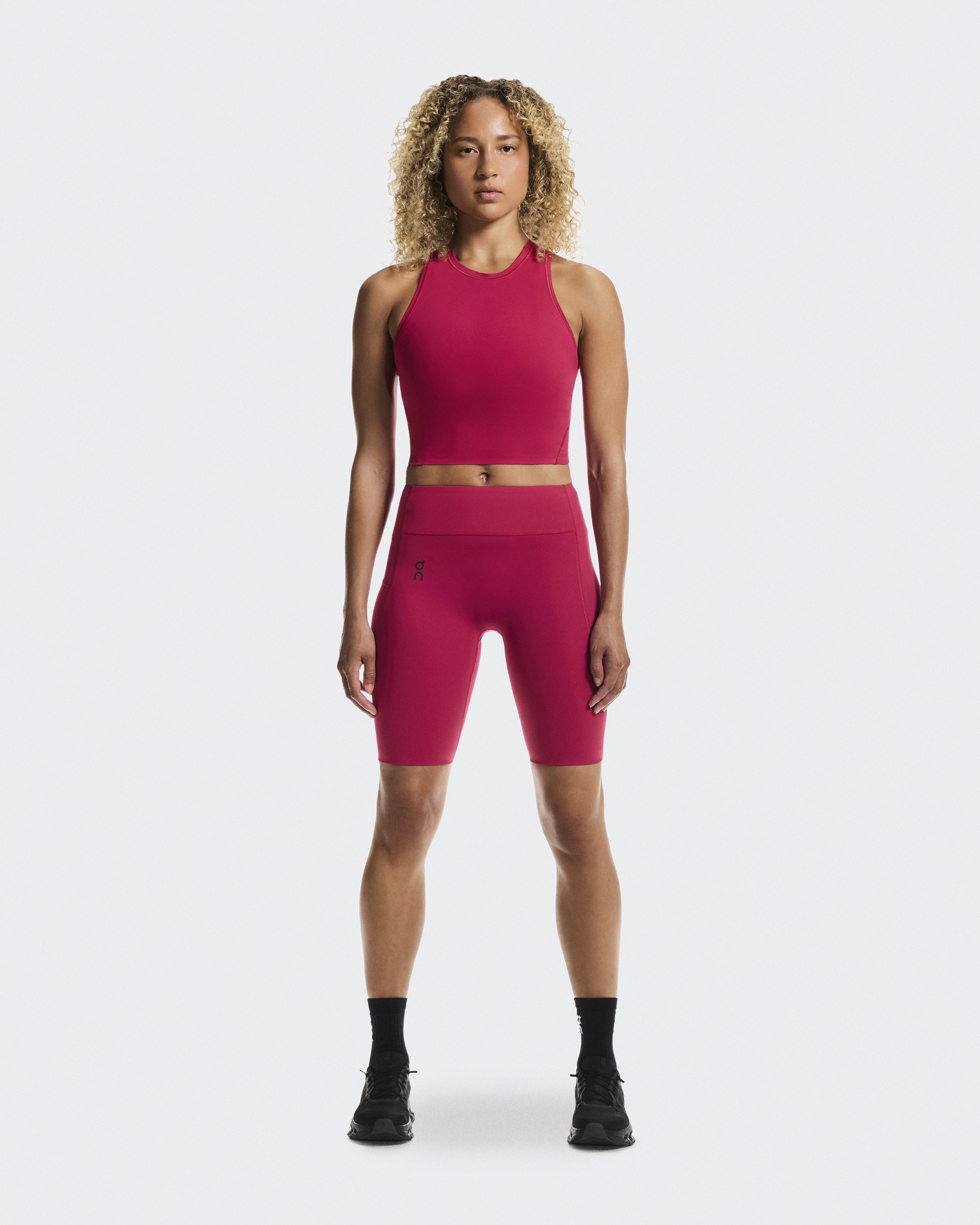 On Women's Studio Tights Short in Grenadine, Size: Small, Polyester