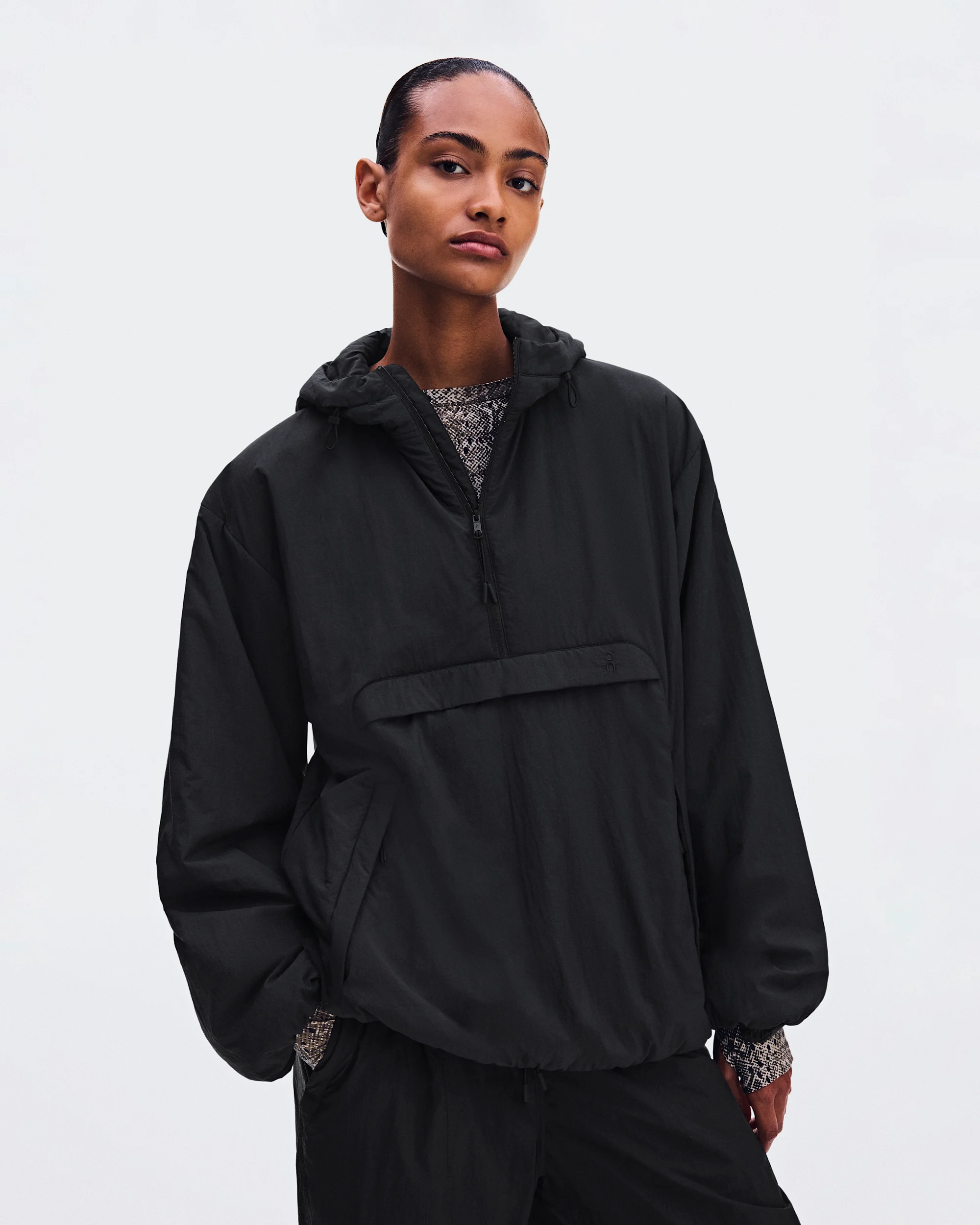 Women's Insulated Half-Zip Anorak Black - thumbnail 2