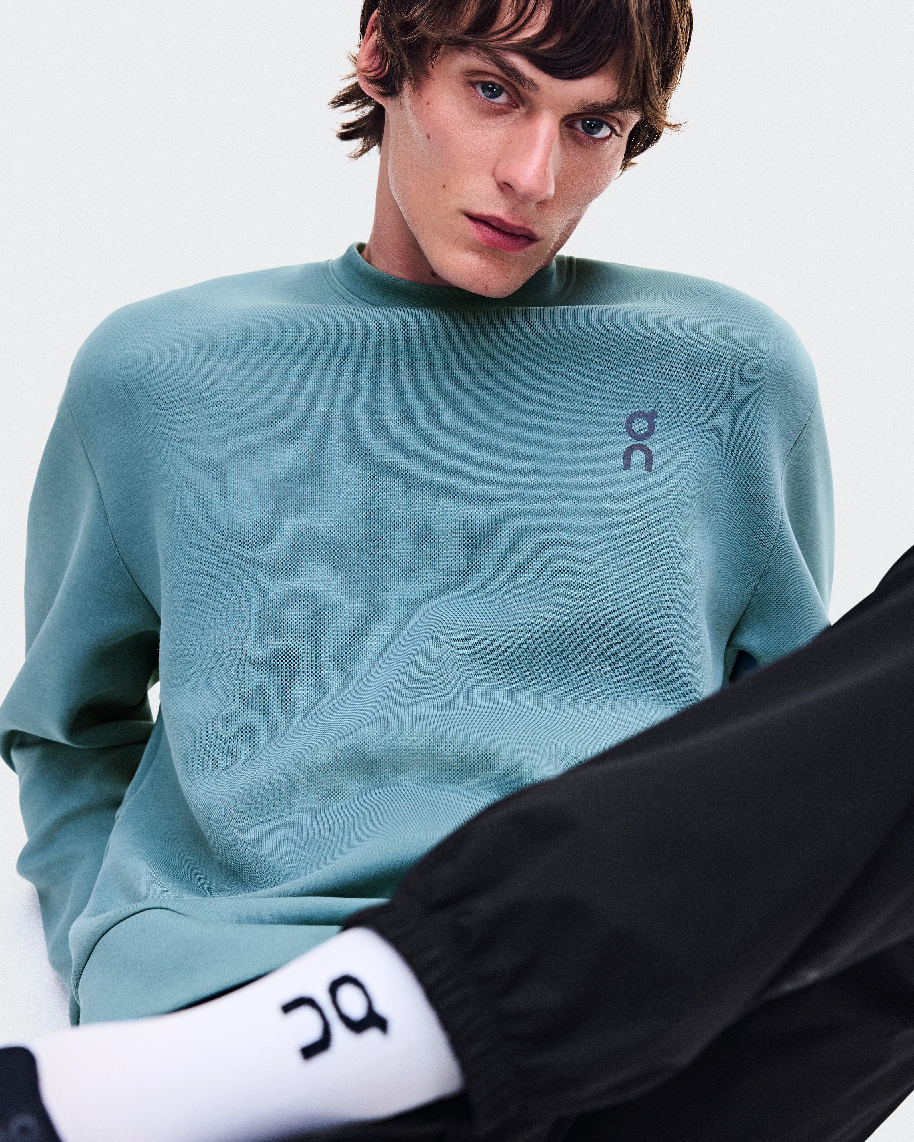 On Focus Tech Crew Agave Men Hoodies and sweatshirts
