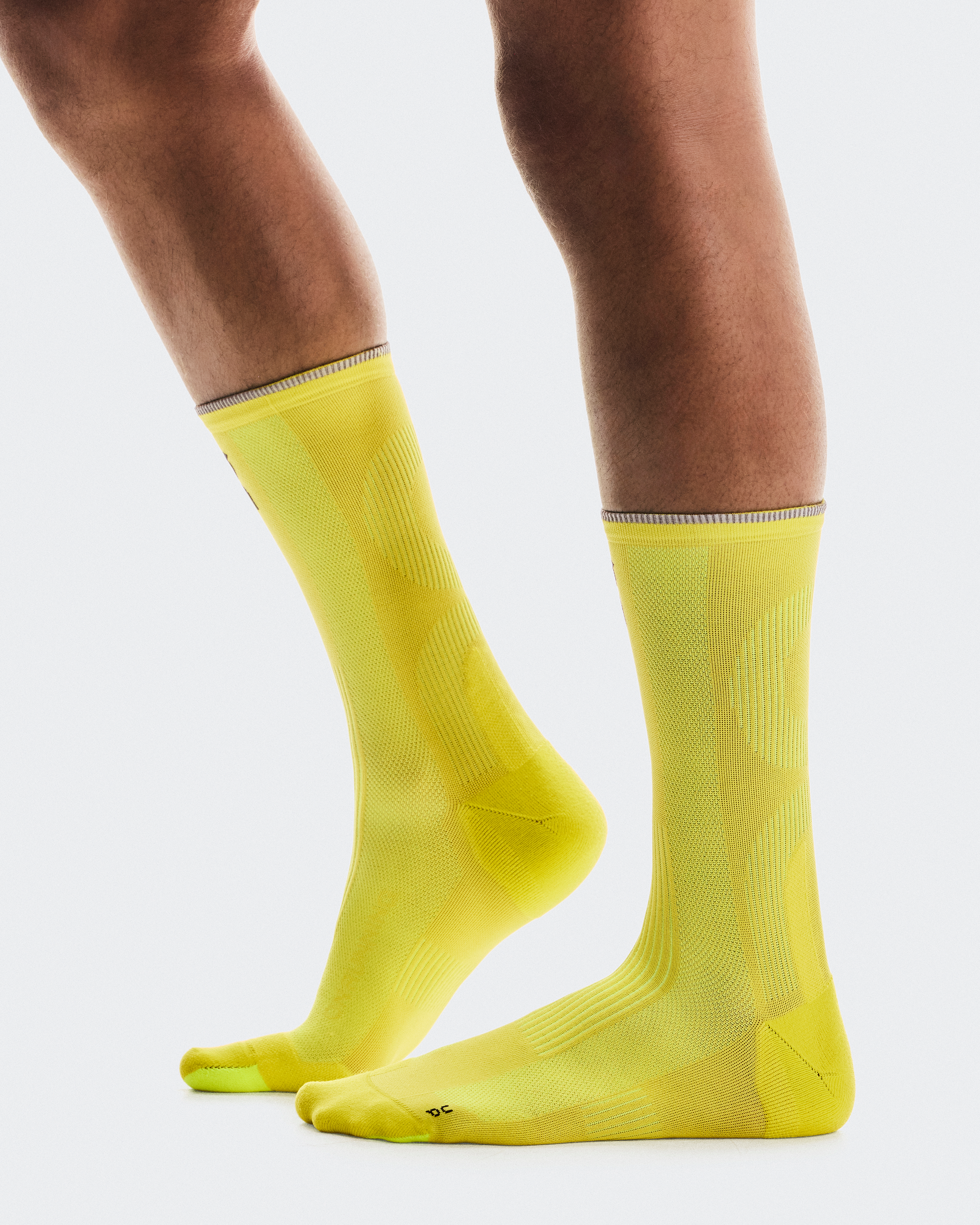 Elite Run Sock Highللجنسين / Lime / 44-46