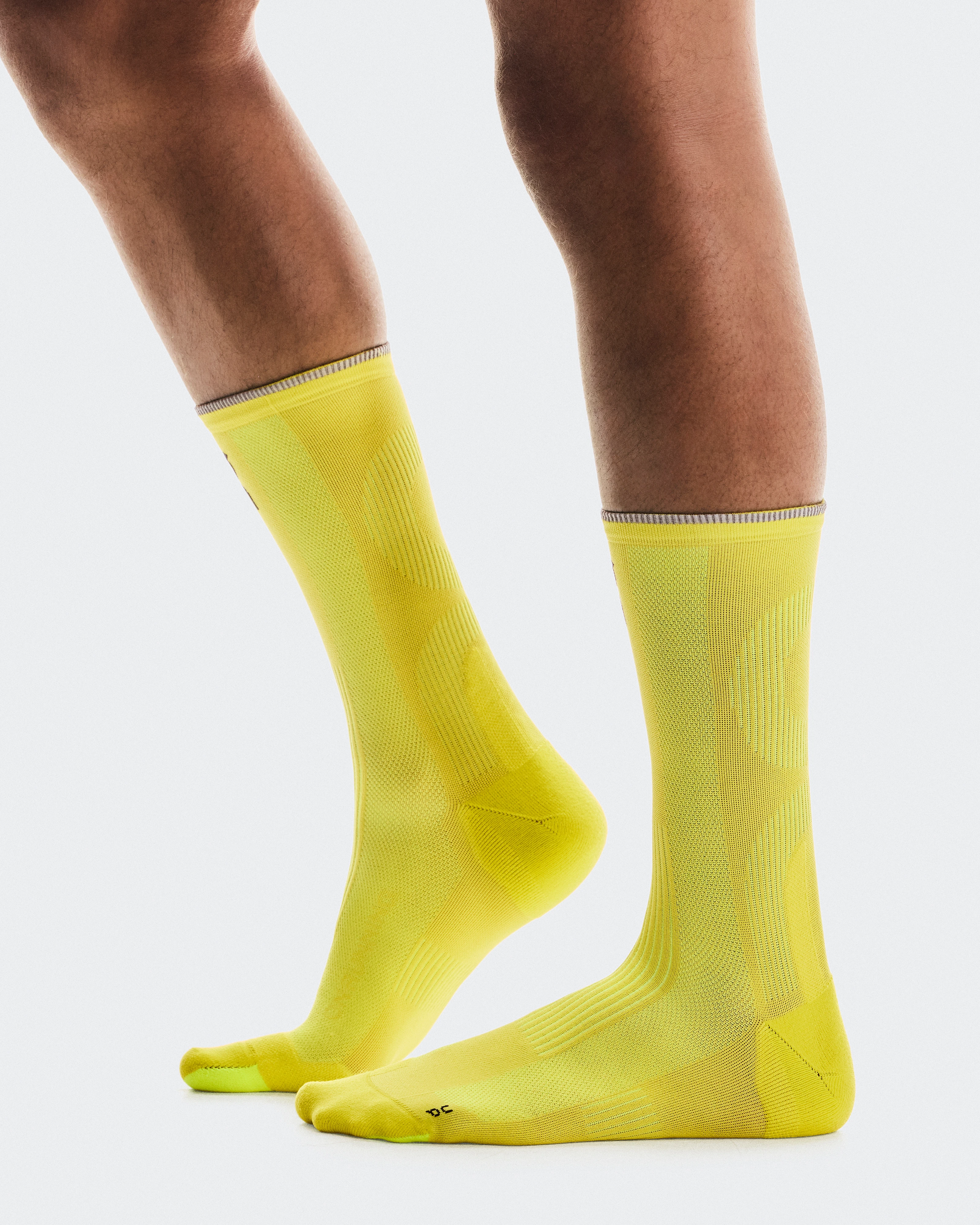 On Elite Run Sock High Lime Unisex Socks