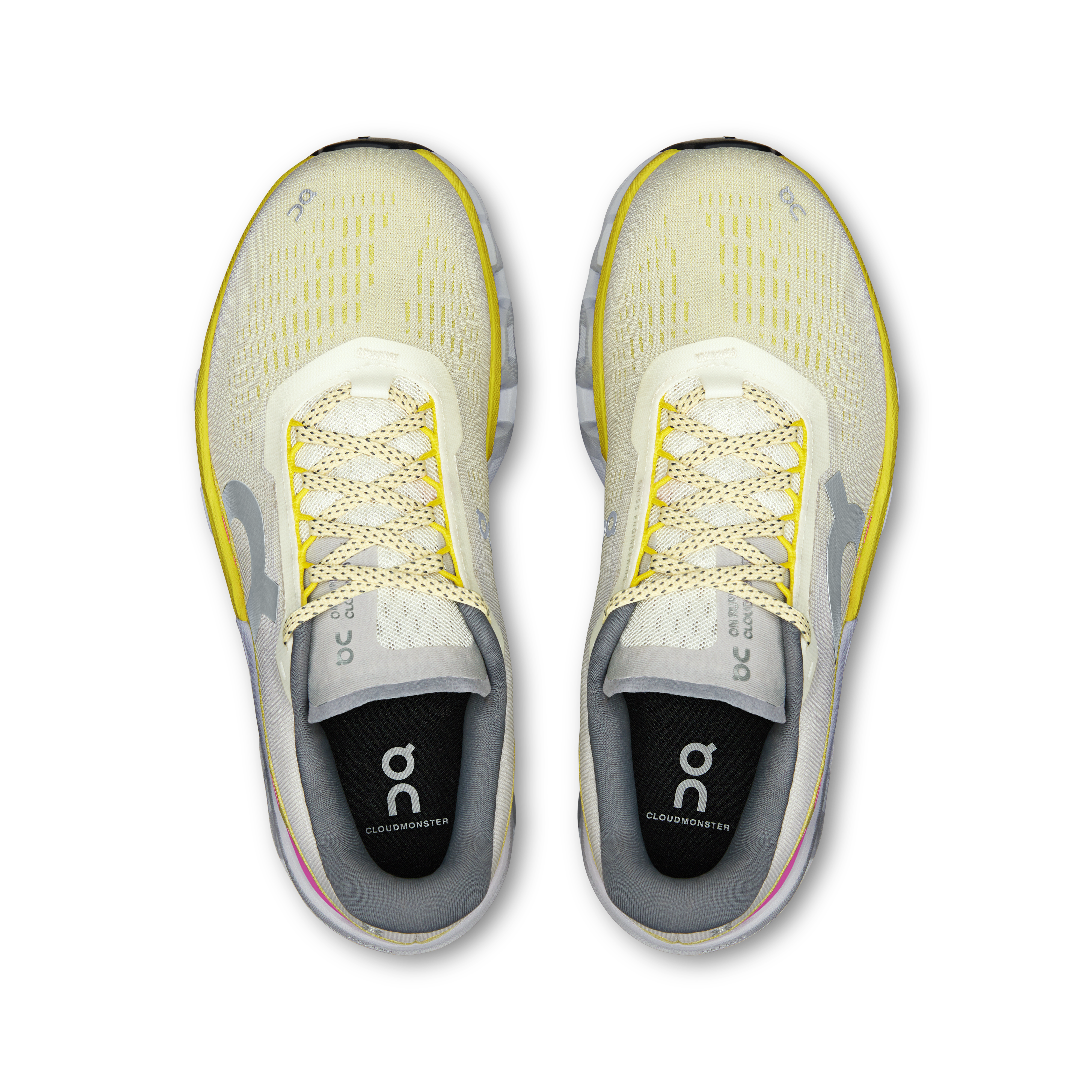 On Cloudmonster 2 Ivory & Lime Women Road running Shoes