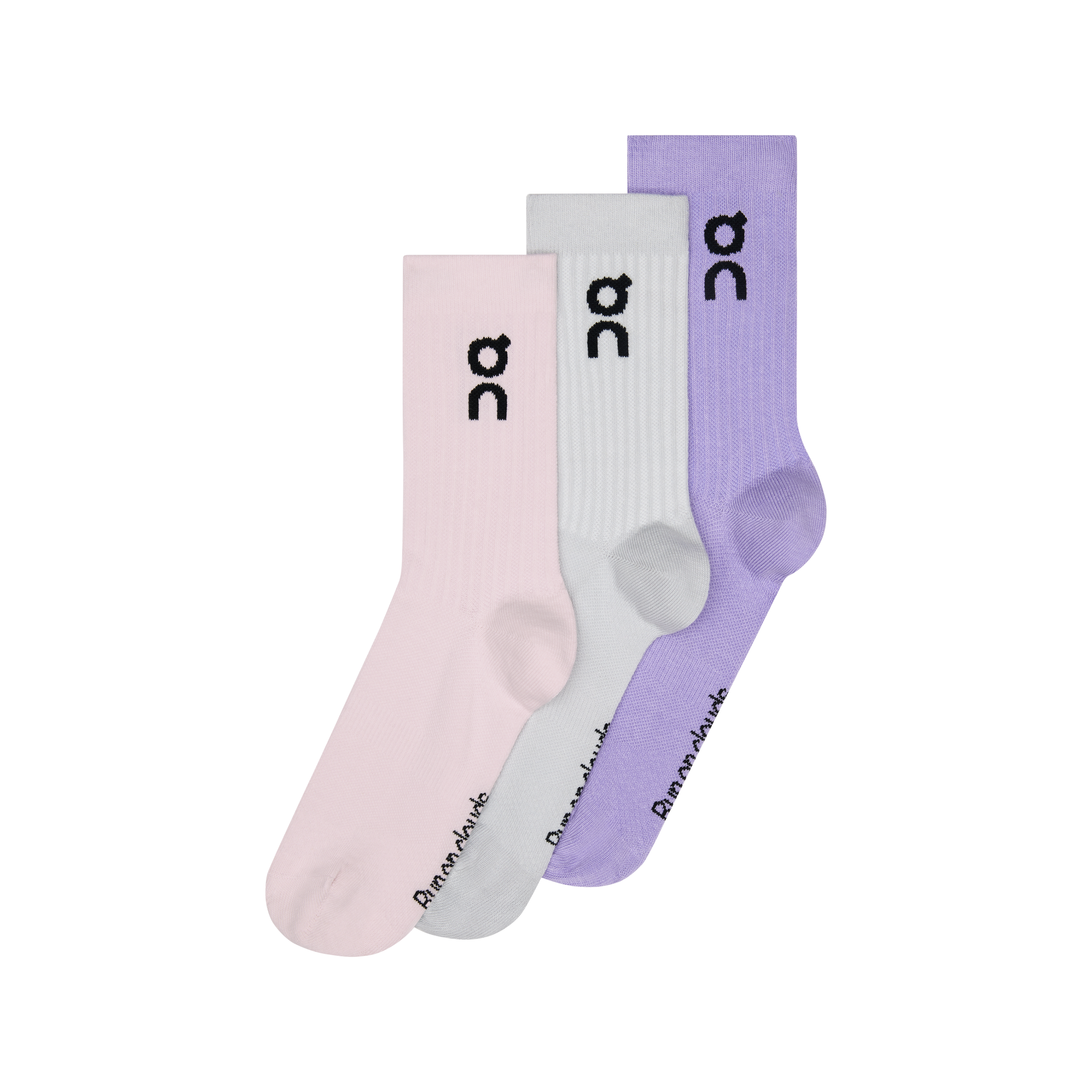Logo Sock High 3P in Orchid/Bloom