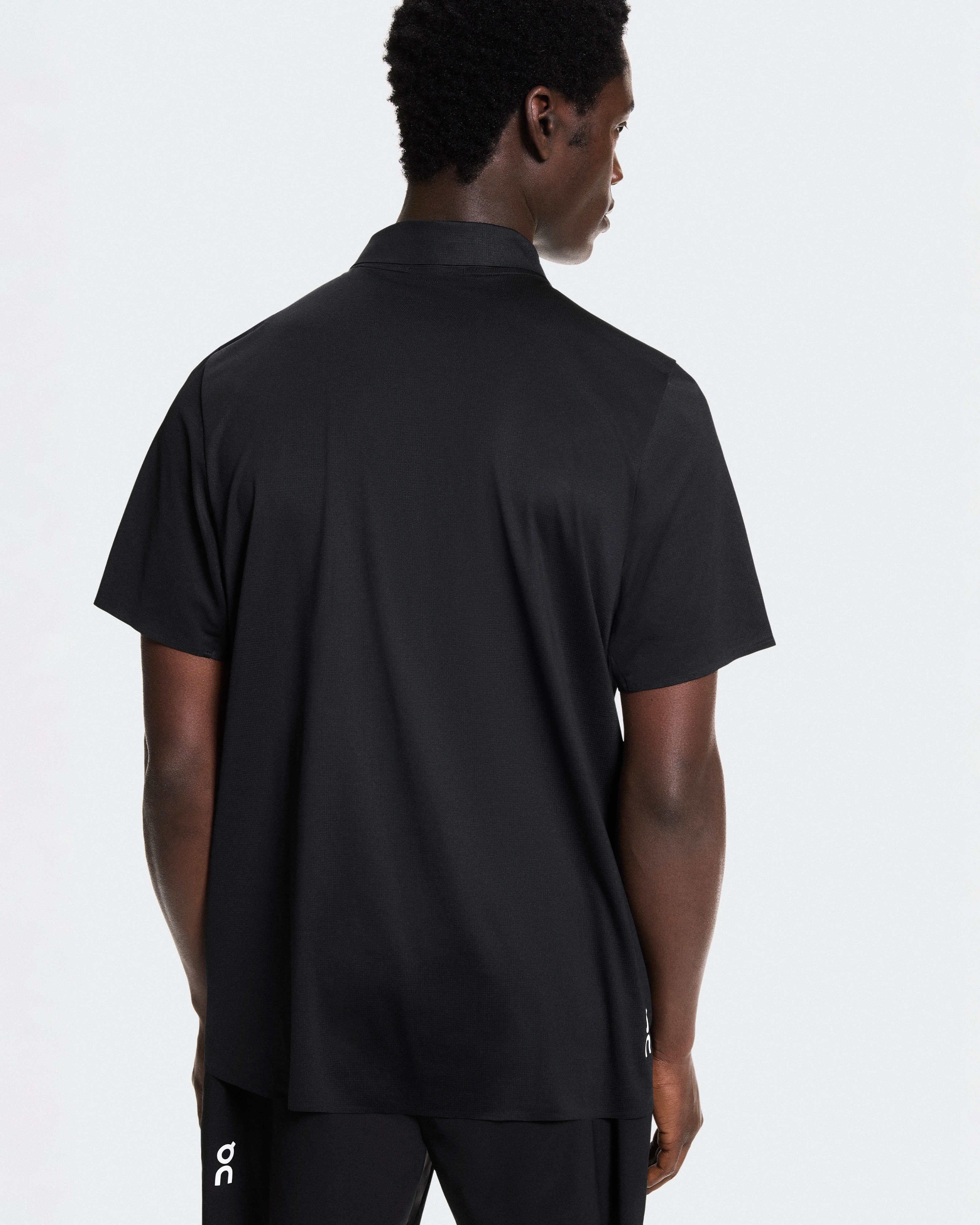 On Court Polo Black Men Tops and t-shirts