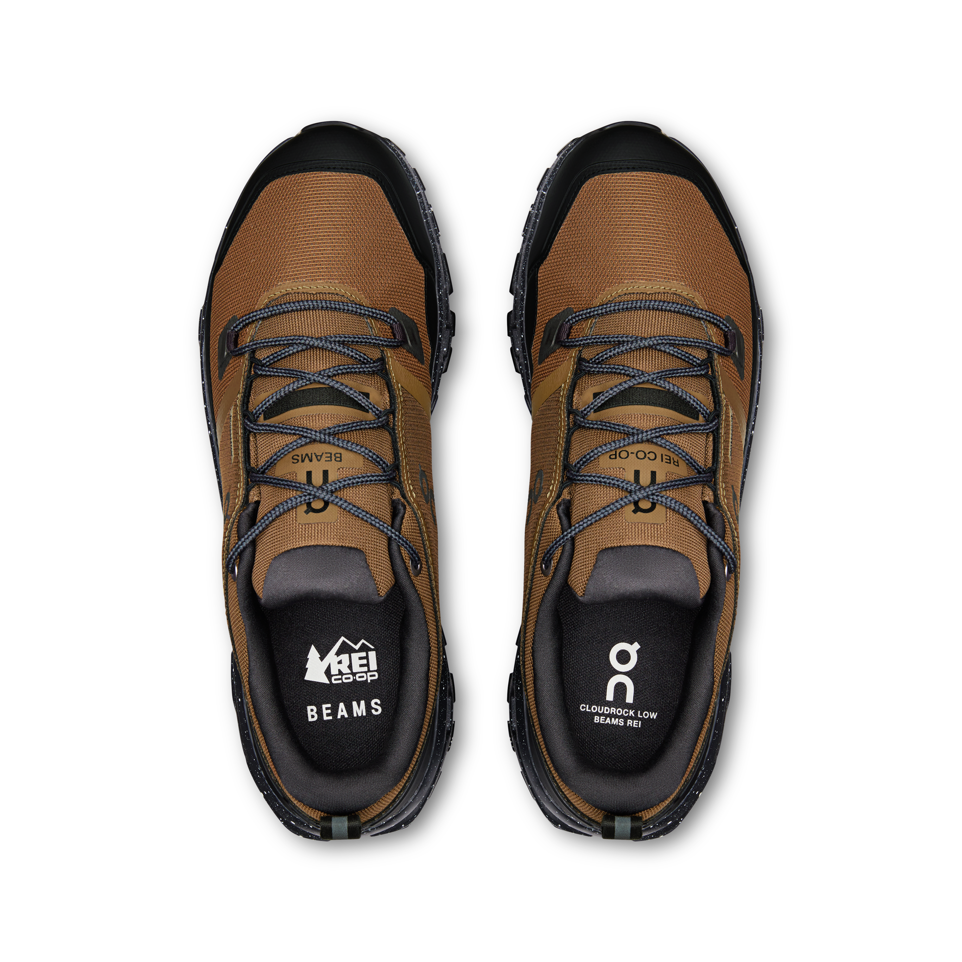 On Cloudrock Low BEAMS REI Earth & Black Men Hiking Shoes