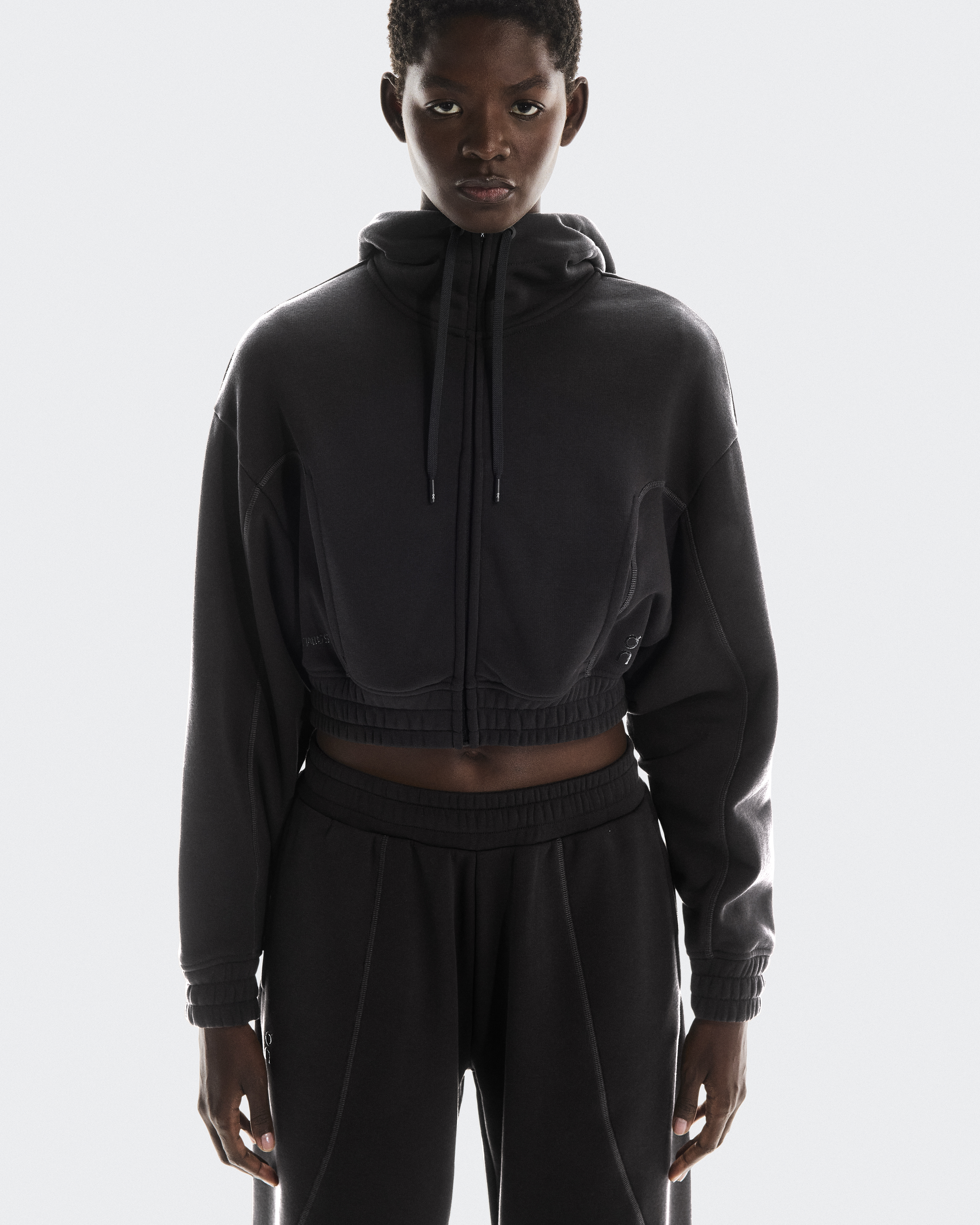 Women's Club Cropped Hoodie FKA | Black | On United States