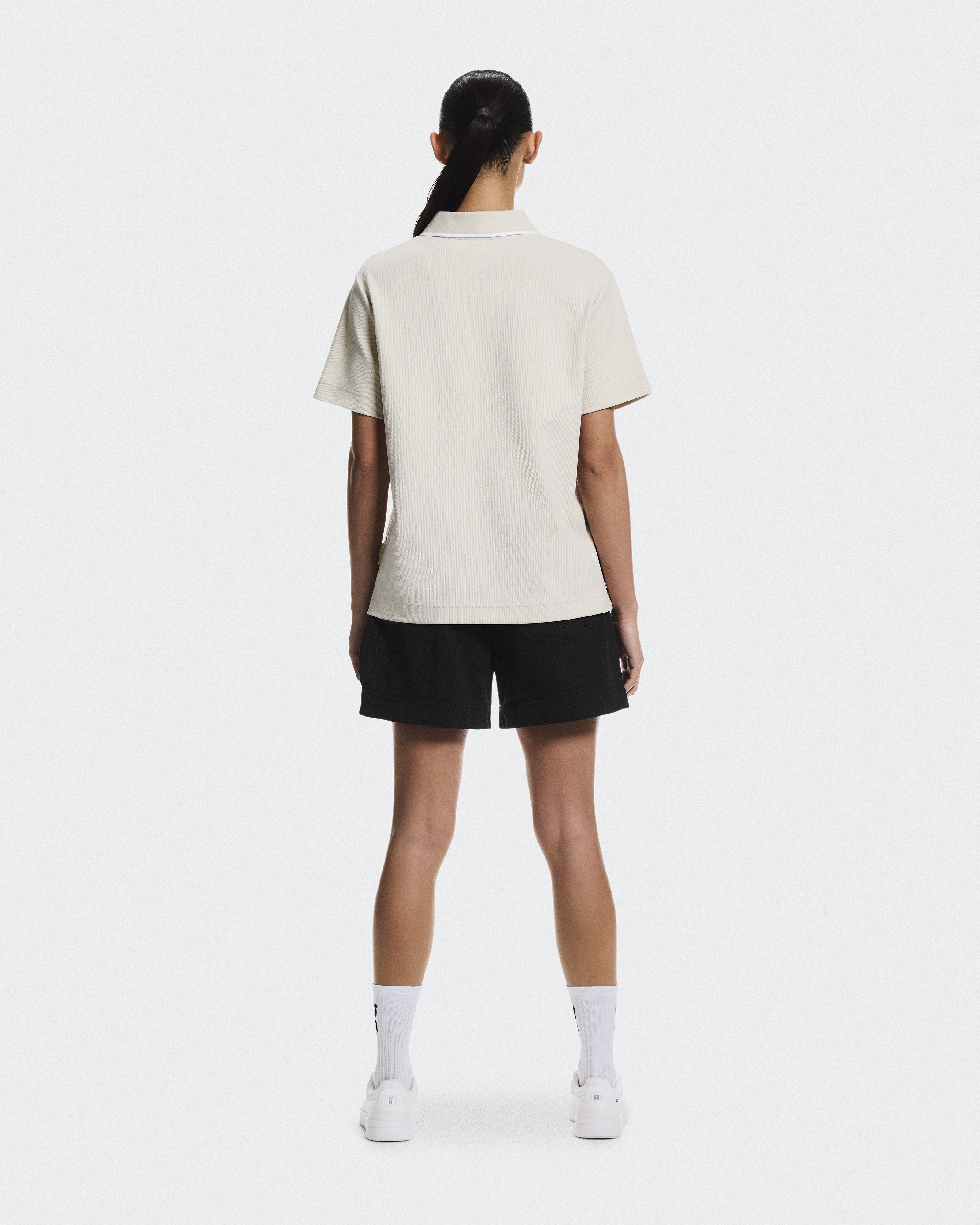 Women's Courtside Polo | Beige & White | On United States