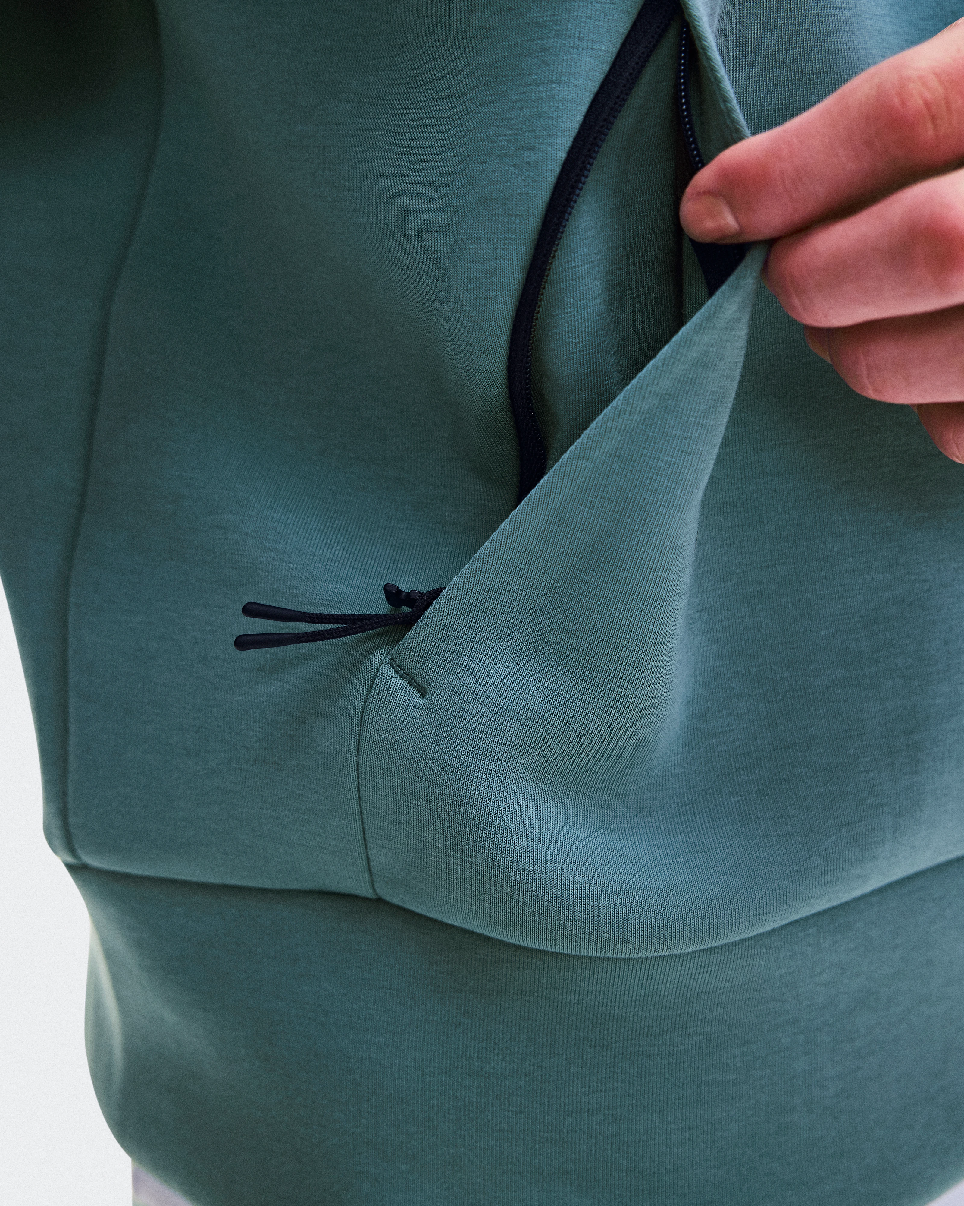 On Focus Tech Hoodie Agave Uomo Felpe