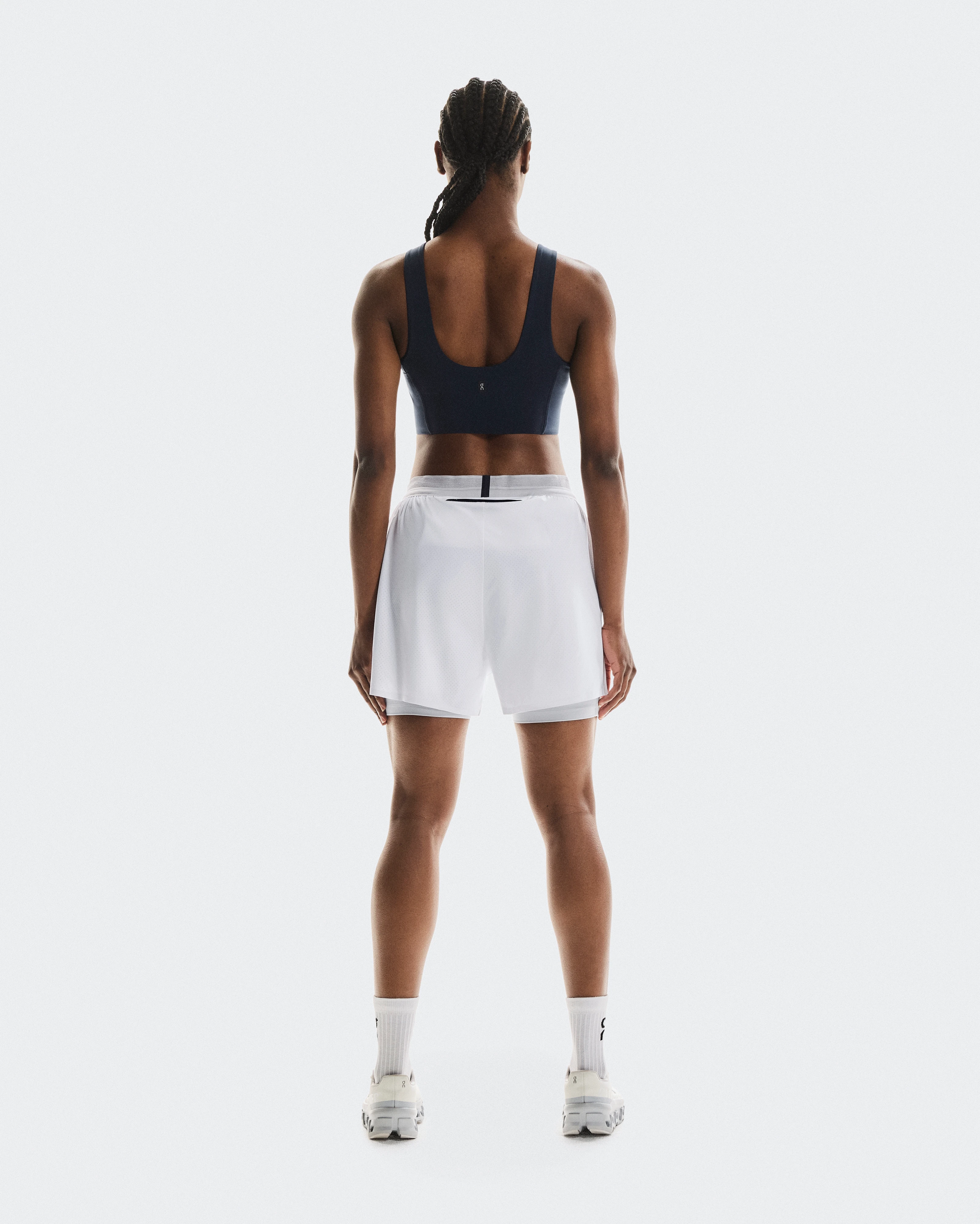 On 3" Performance 2/1 Shorts White & Glacier Women Shorts