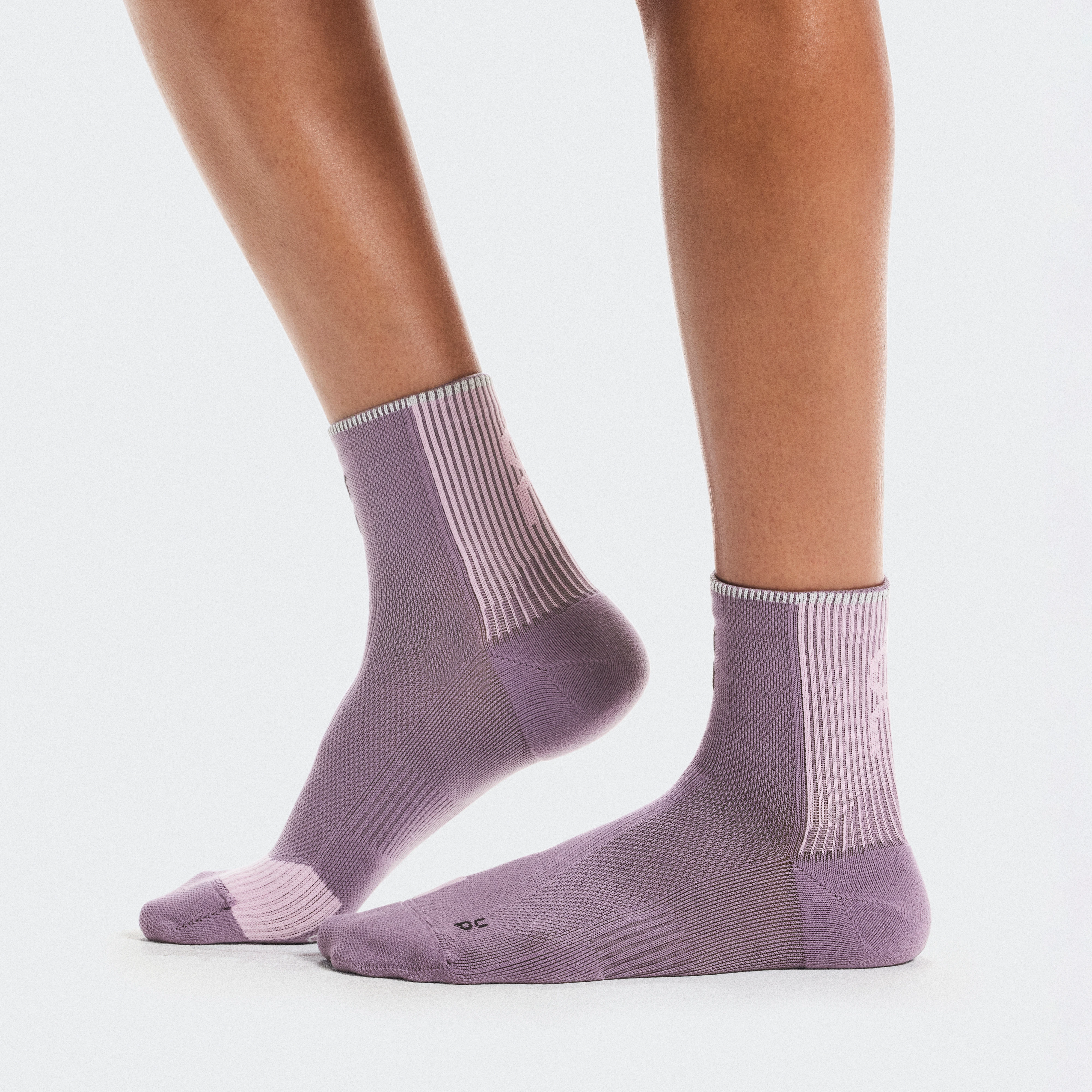 On Performance Run Sock Mid Purple Pink Unisex Unisex – Performance running, breathable, cushioning Socks