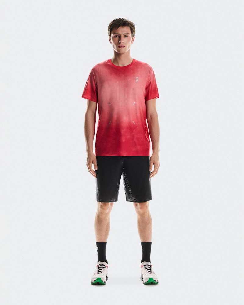 On Men's Pace Mesh Shorts in Black, Size: XL, Polyester/Polyamide