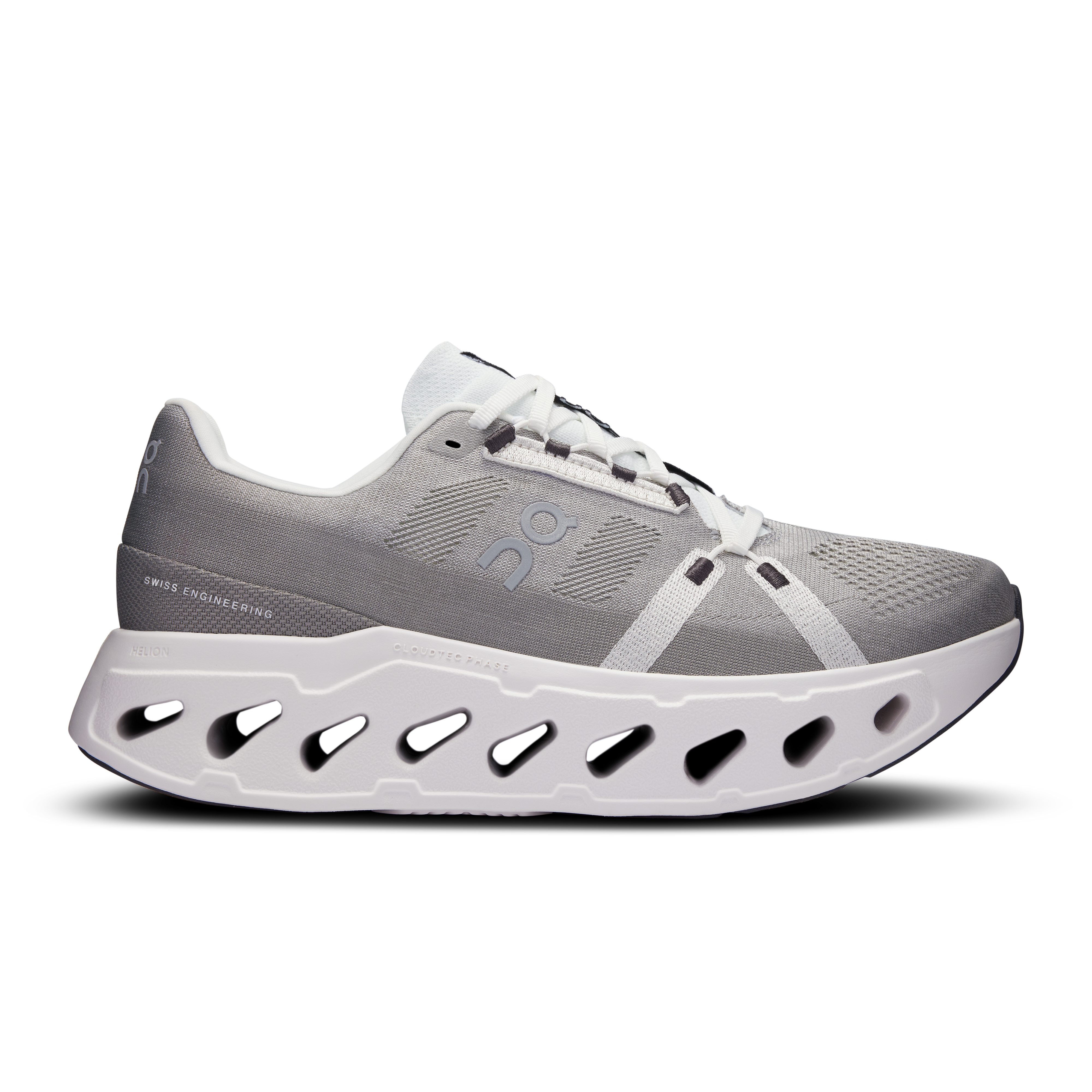 Cloudeclipse Road Running Shoe in Alloy/White