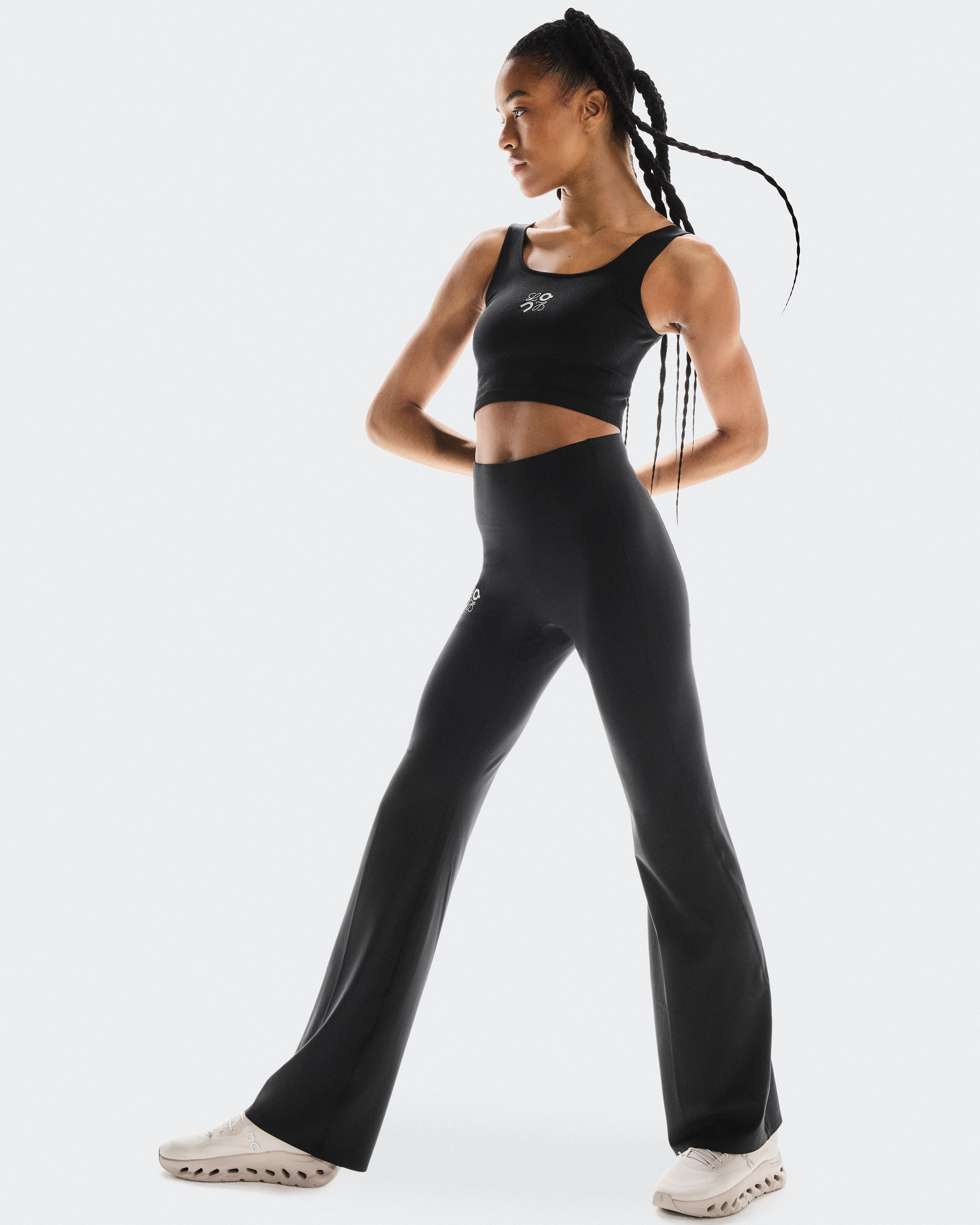 On Soft Bootleg Pants LOEWE Black Women Pants