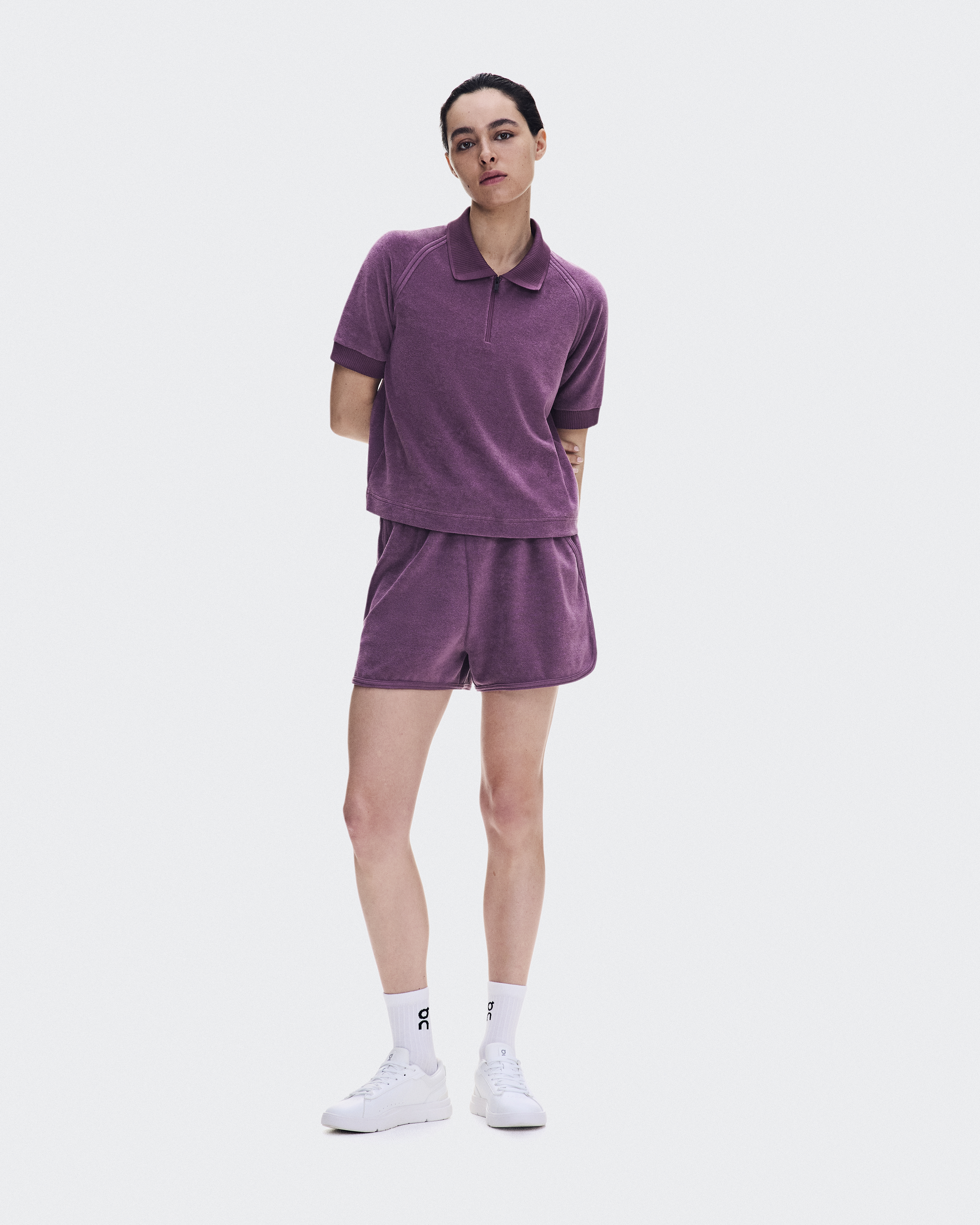 Courtside Polo Terry in Cassis