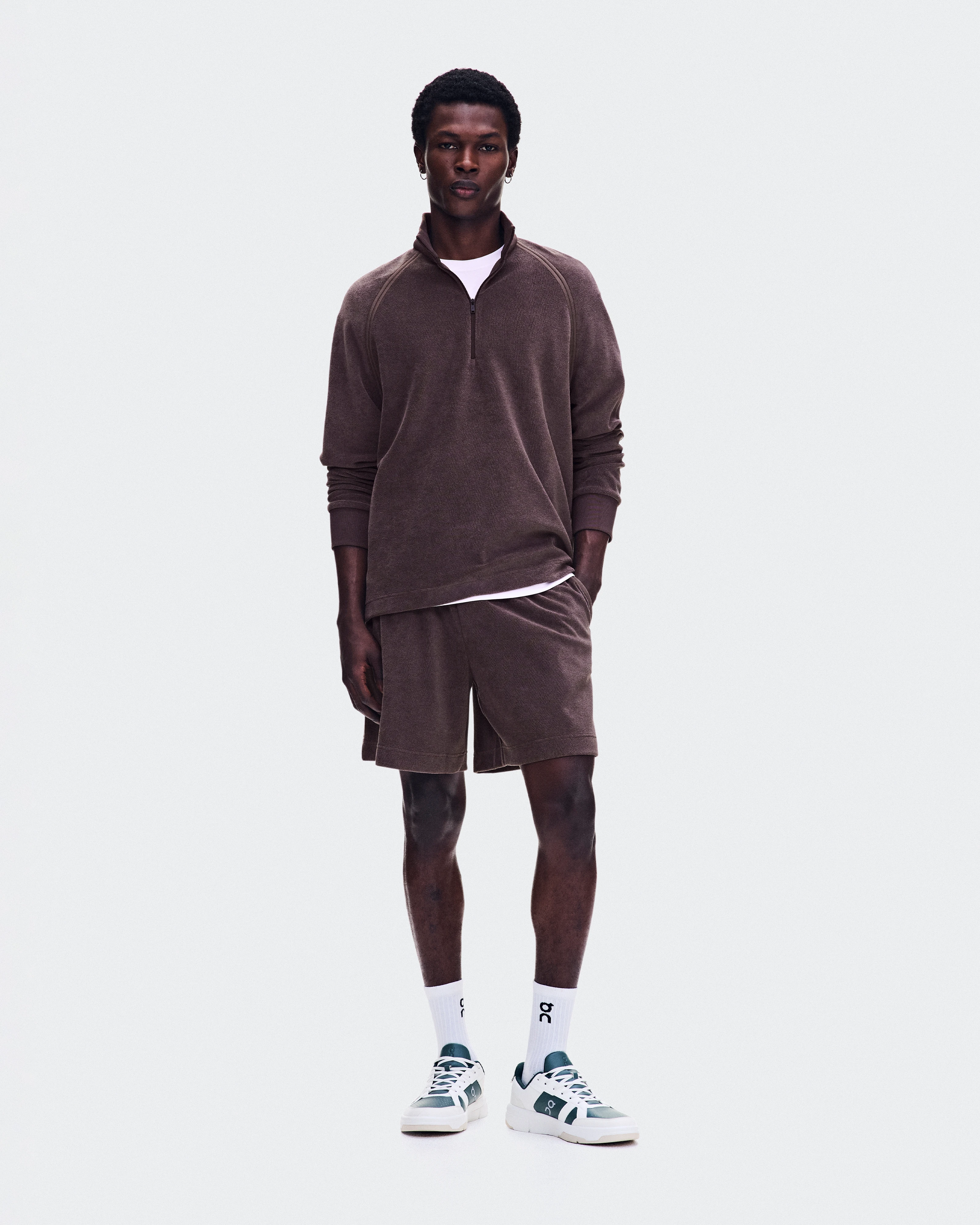 On Courtside Shorts Terry Mulberry Men Shorts