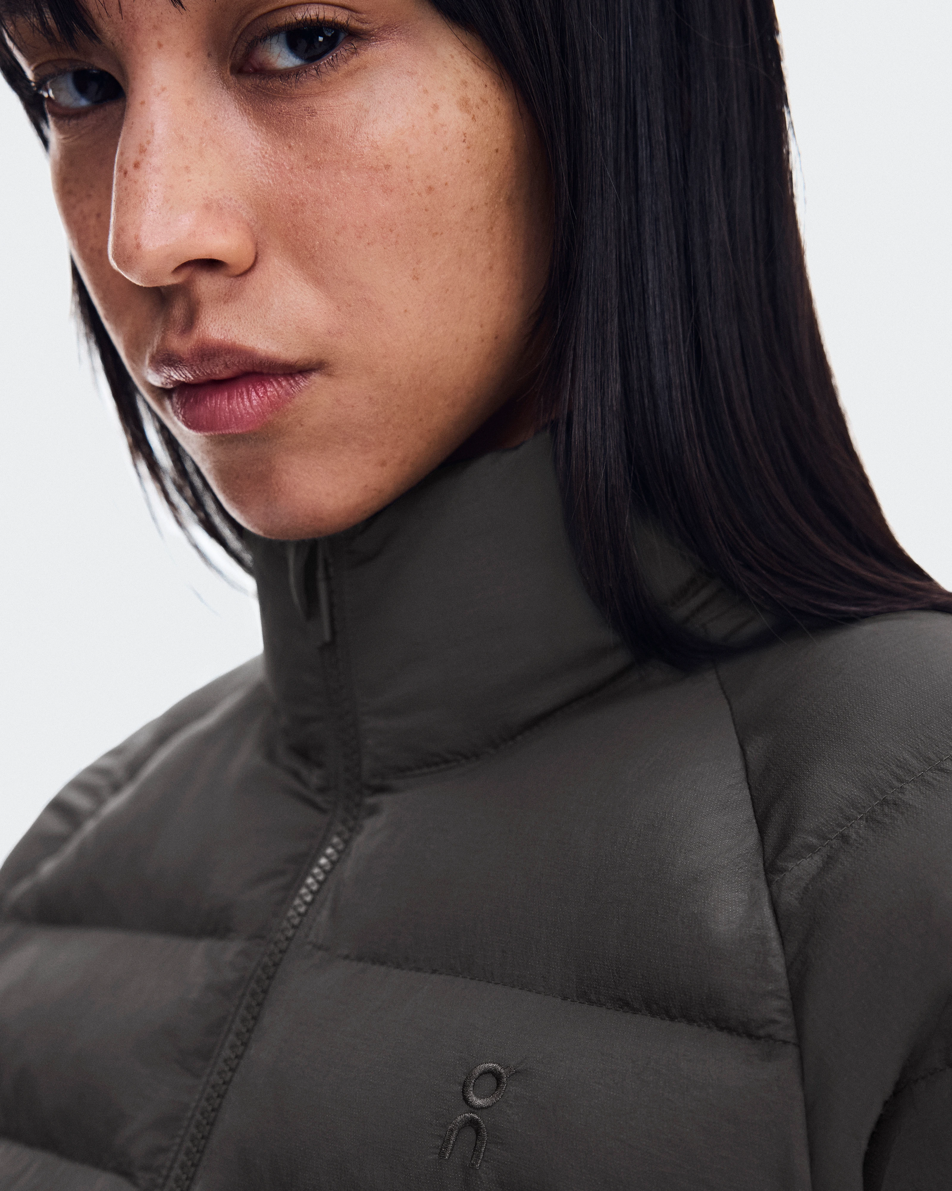 On Ascent Puffer Jacket Espresso Mujer Chaquetas