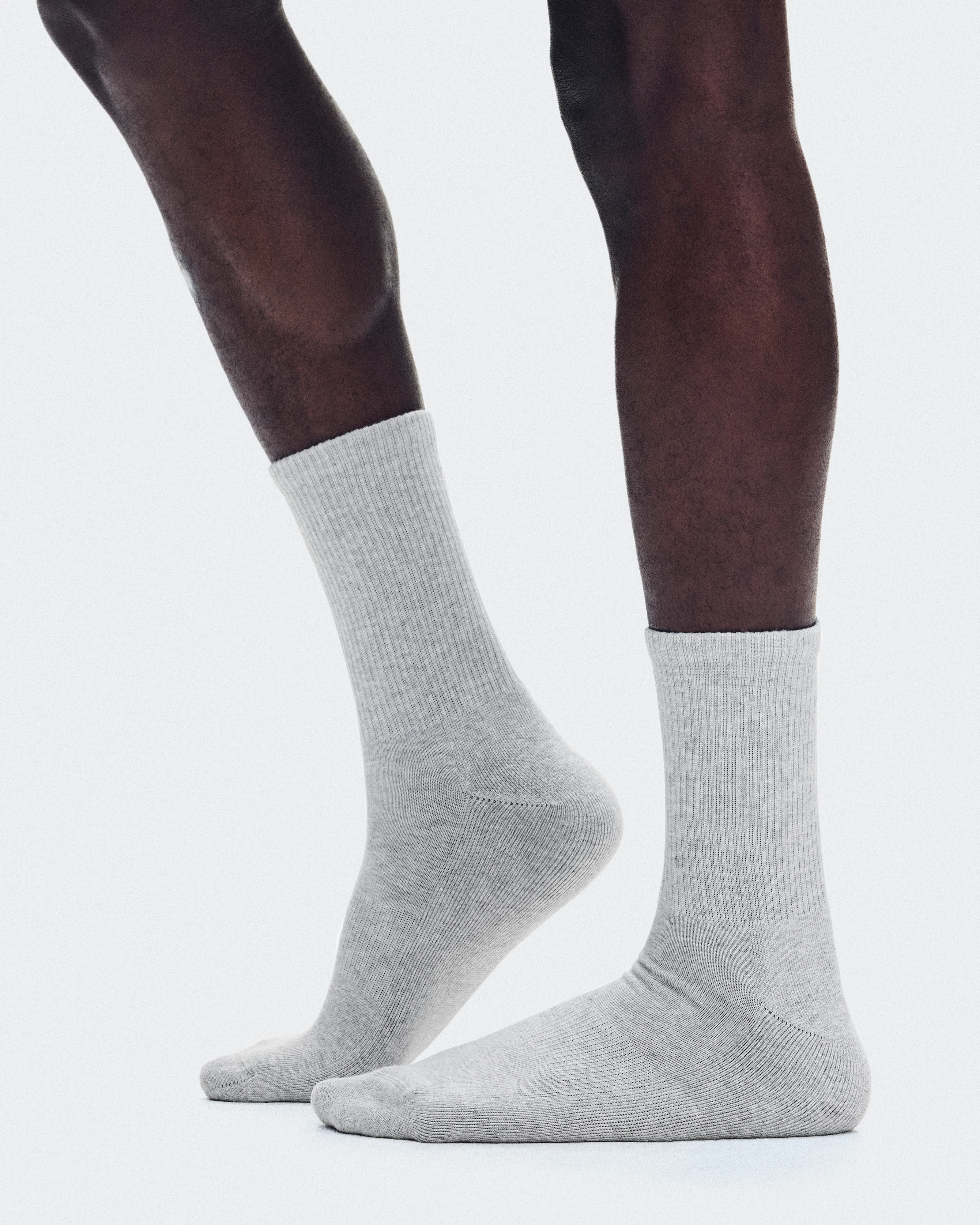 On Club Sock High 2P Heather Gray Unisex Socks