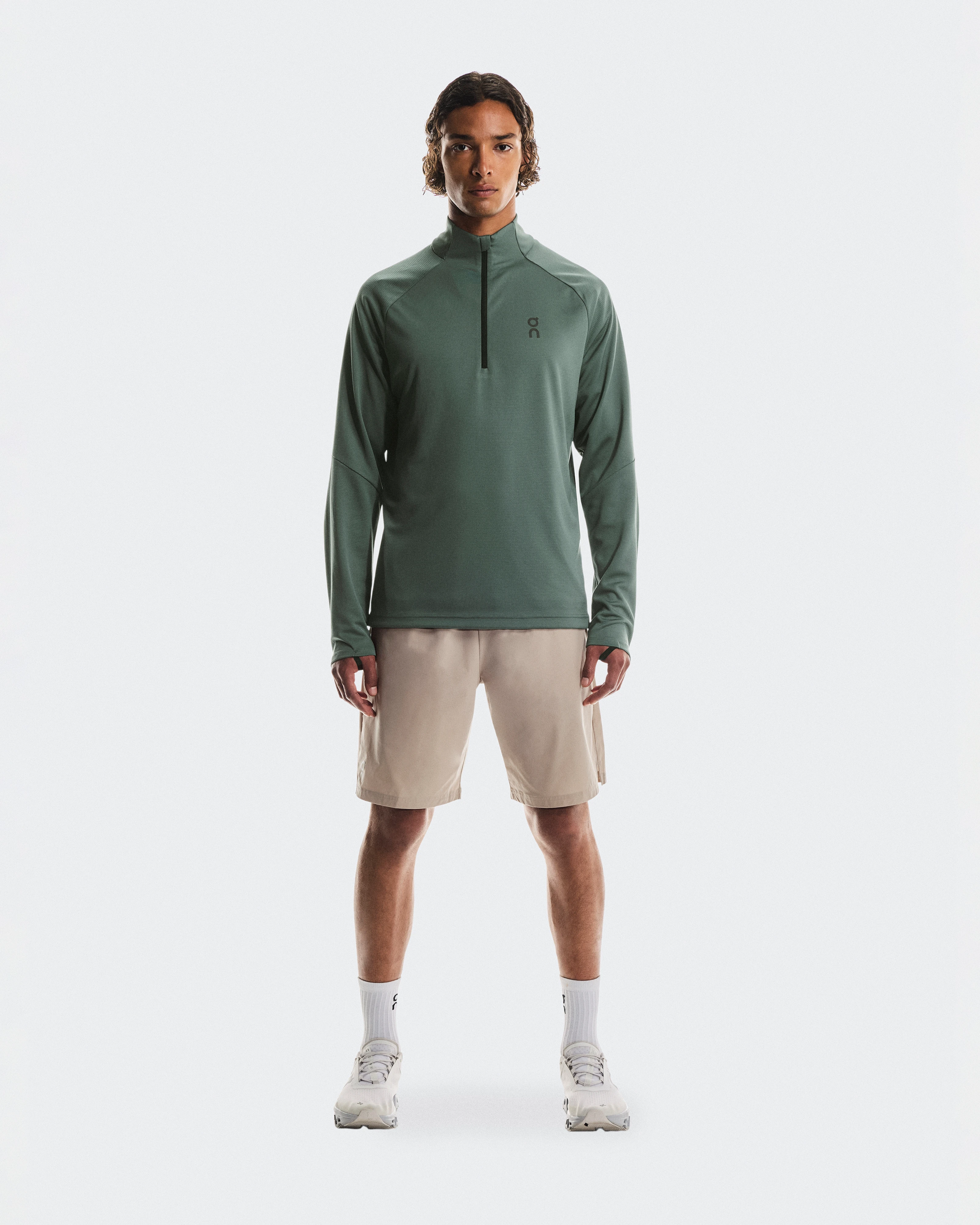 On Climate Shirt Olive Men Hoodies and sweatshirts