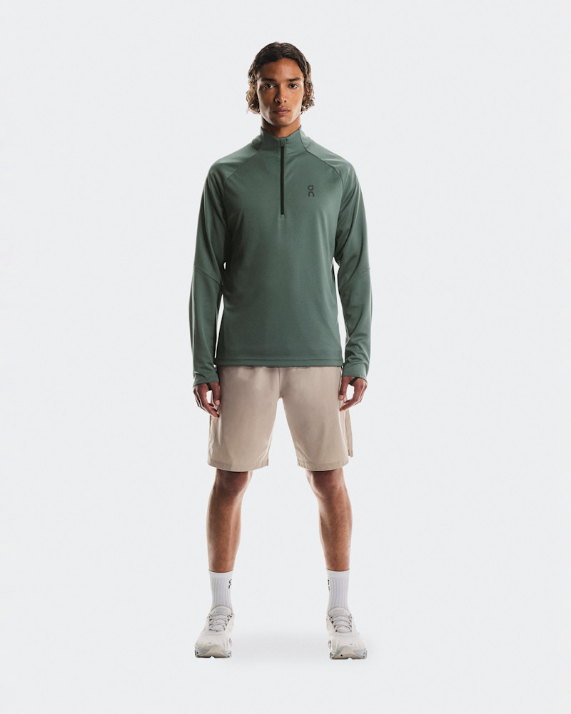 On Men's Climate Shirt Sweater in Olive, Size: Large, Polyester/Polyamide