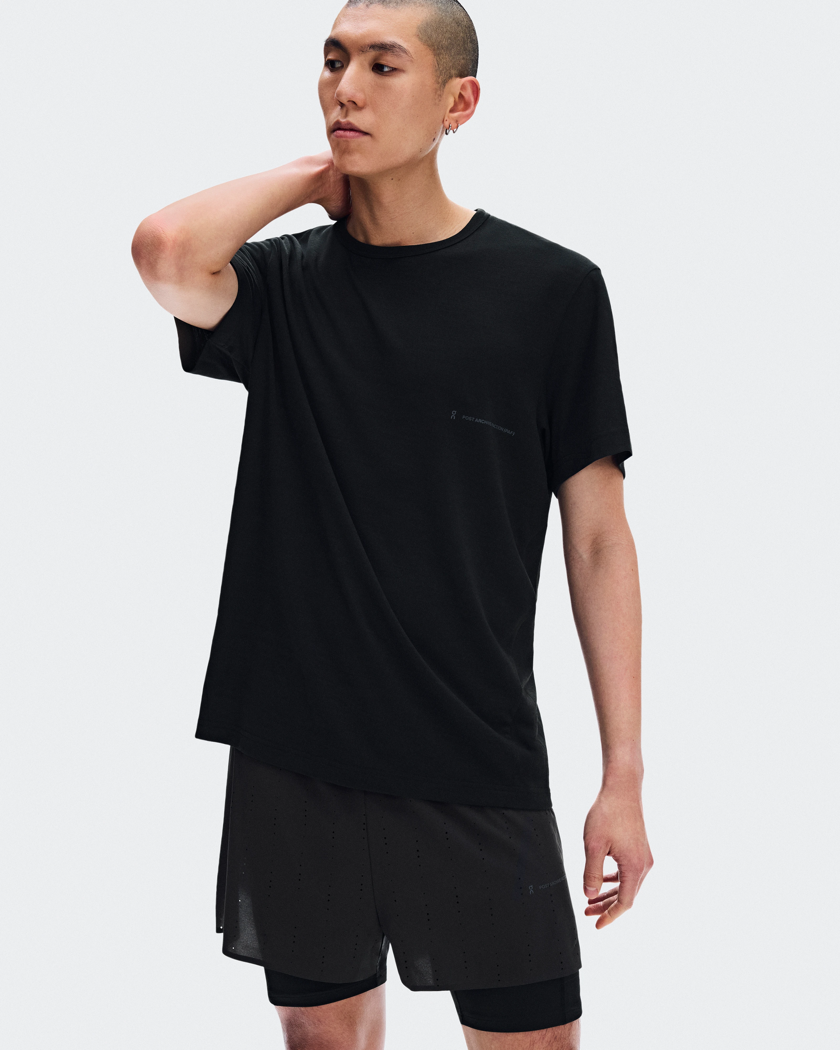 On Running-T PAF Black Unisex Tops and t-shirts