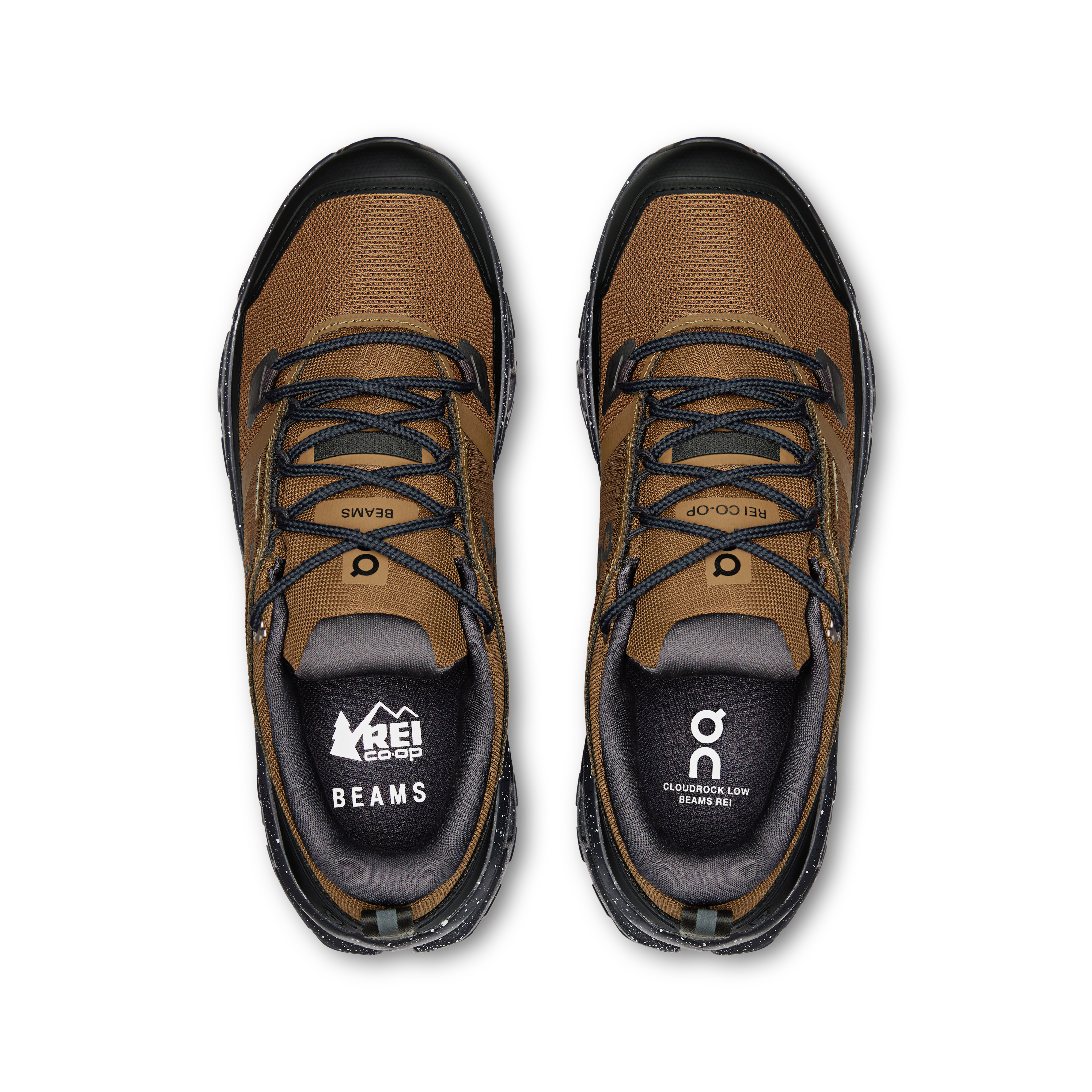 On Cloudrock Low BEAMS REI Earth & Black Men Hiking Shoes