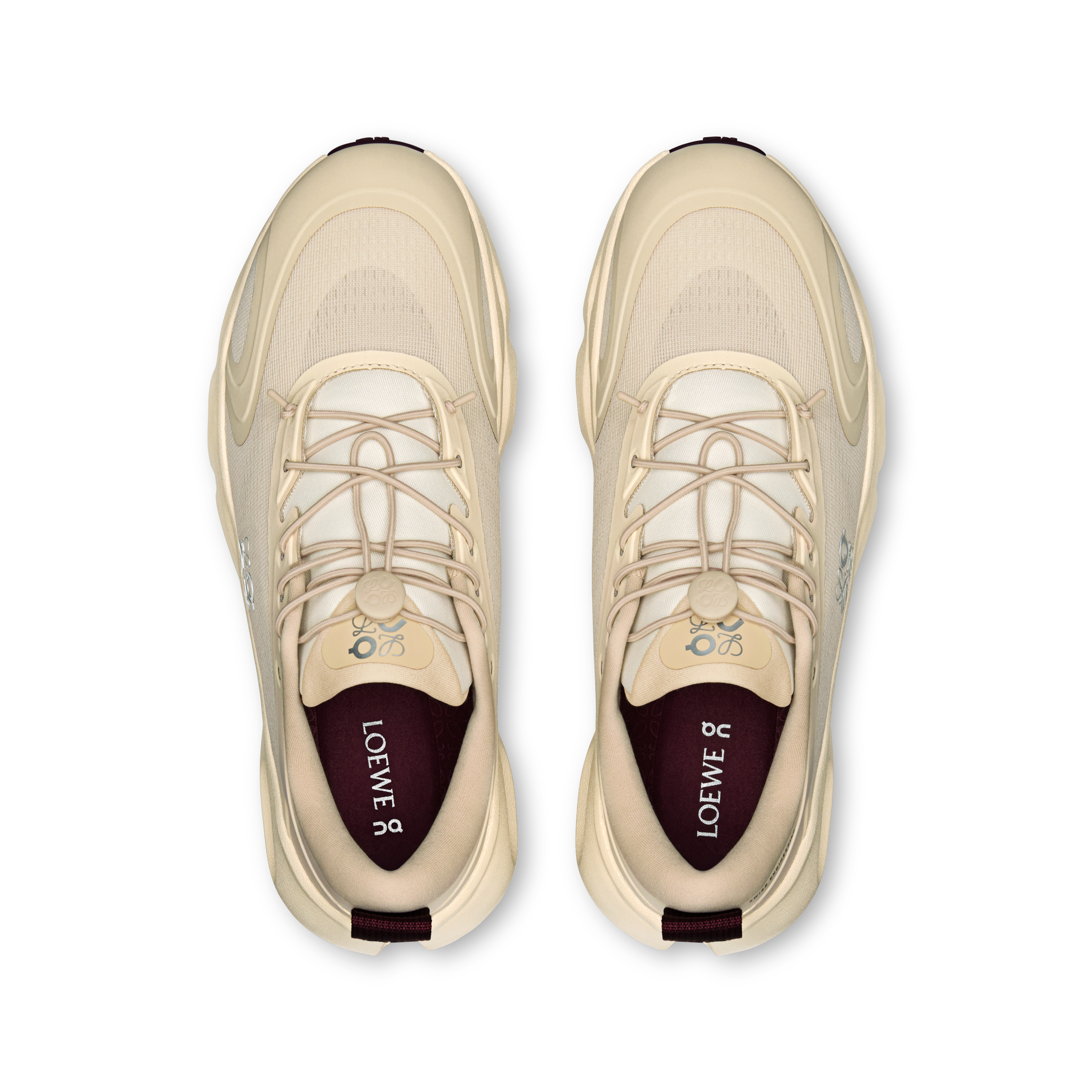 On Cloudsolo LOEWE Sand & Burgundy Women – All-day comfort Shoes