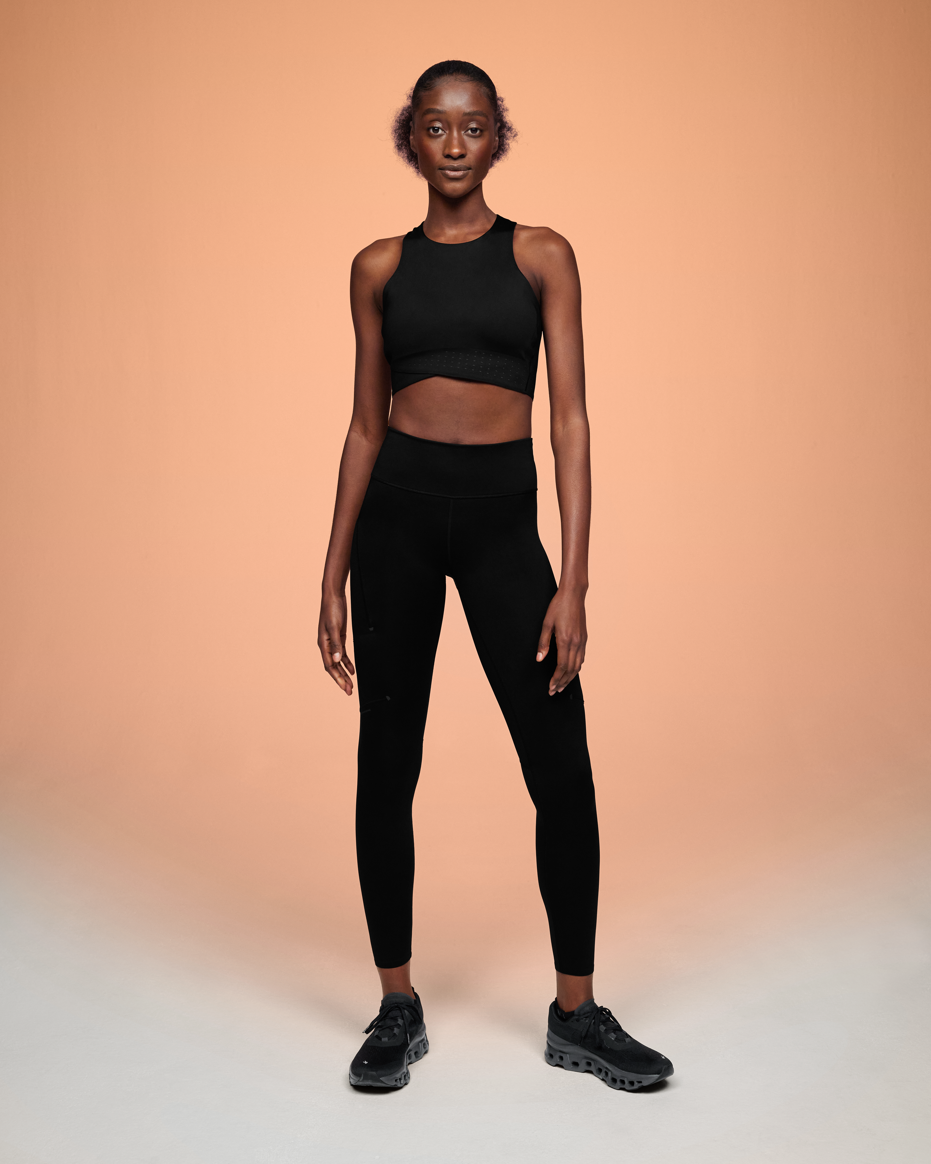 ☆NERDY☆ Women's Glossy Crop Track Top Black Women's Race Crop | Black | On United States